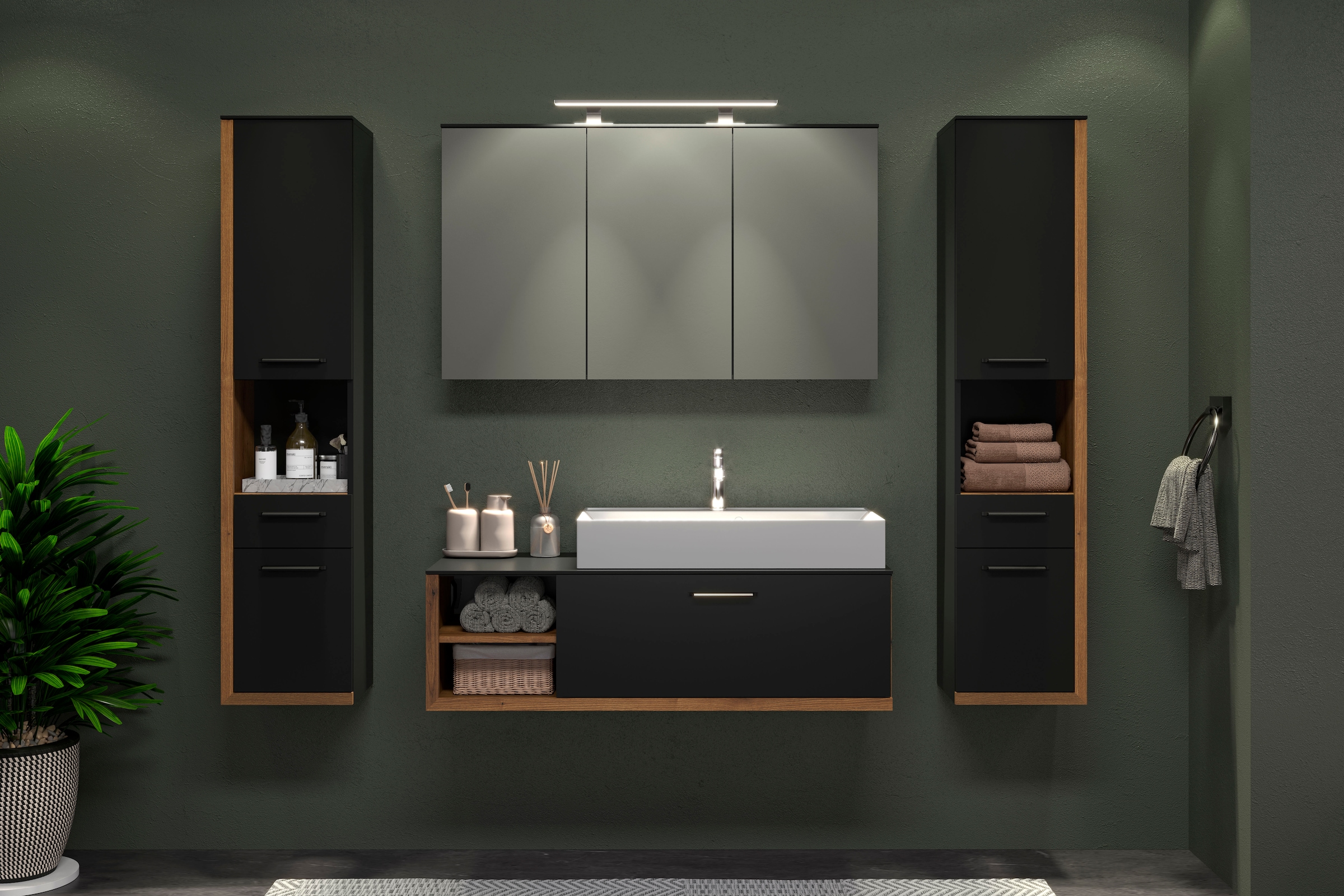 INOSIGN Waschtisch »Premont«, Eleganter Waschbeckenunterschrank mit 80 cm Waschbecken - Softclose