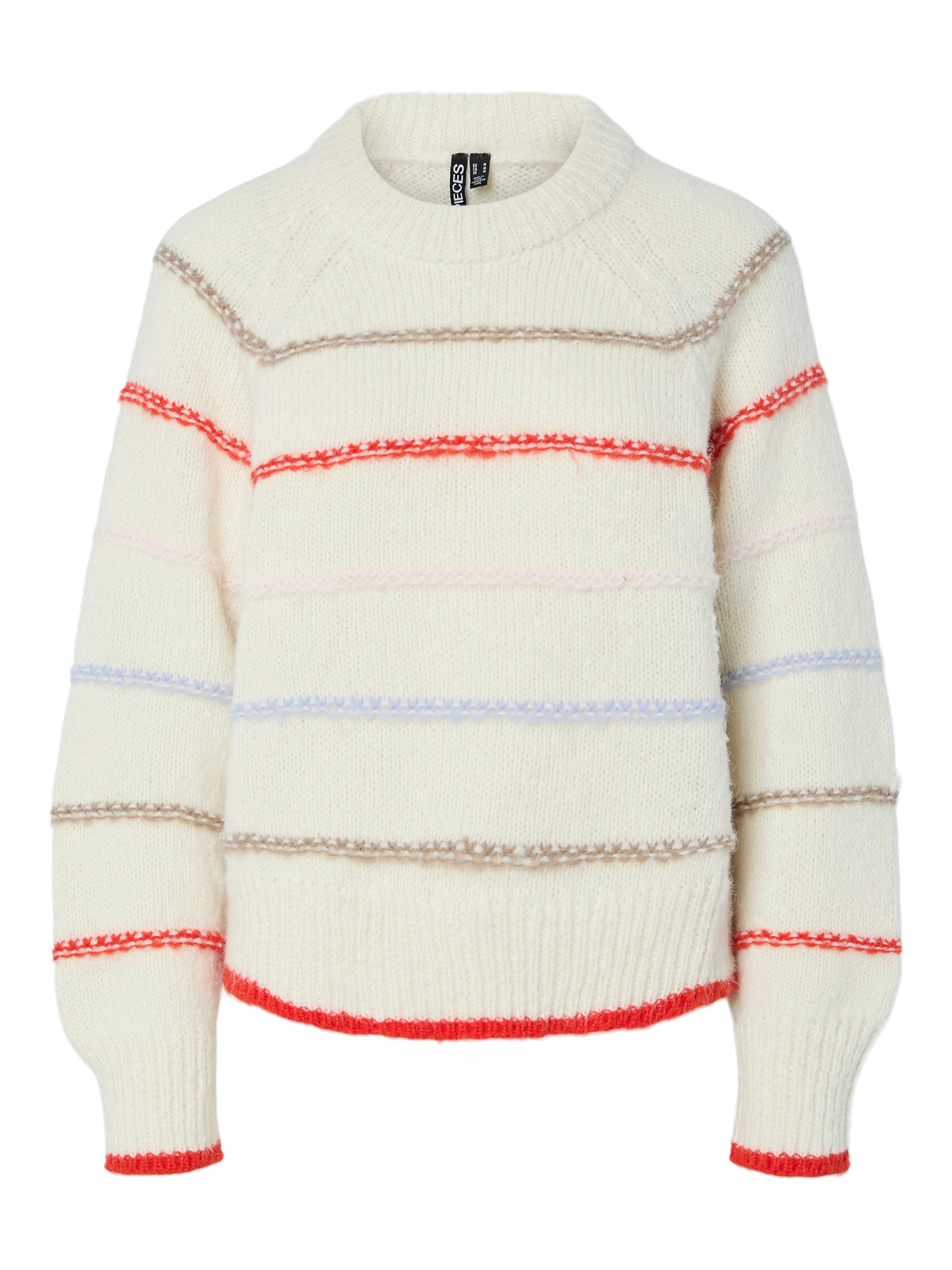 pieces Strickpullover »PCNELIA LS O-NECK KNIT NOOS BC«