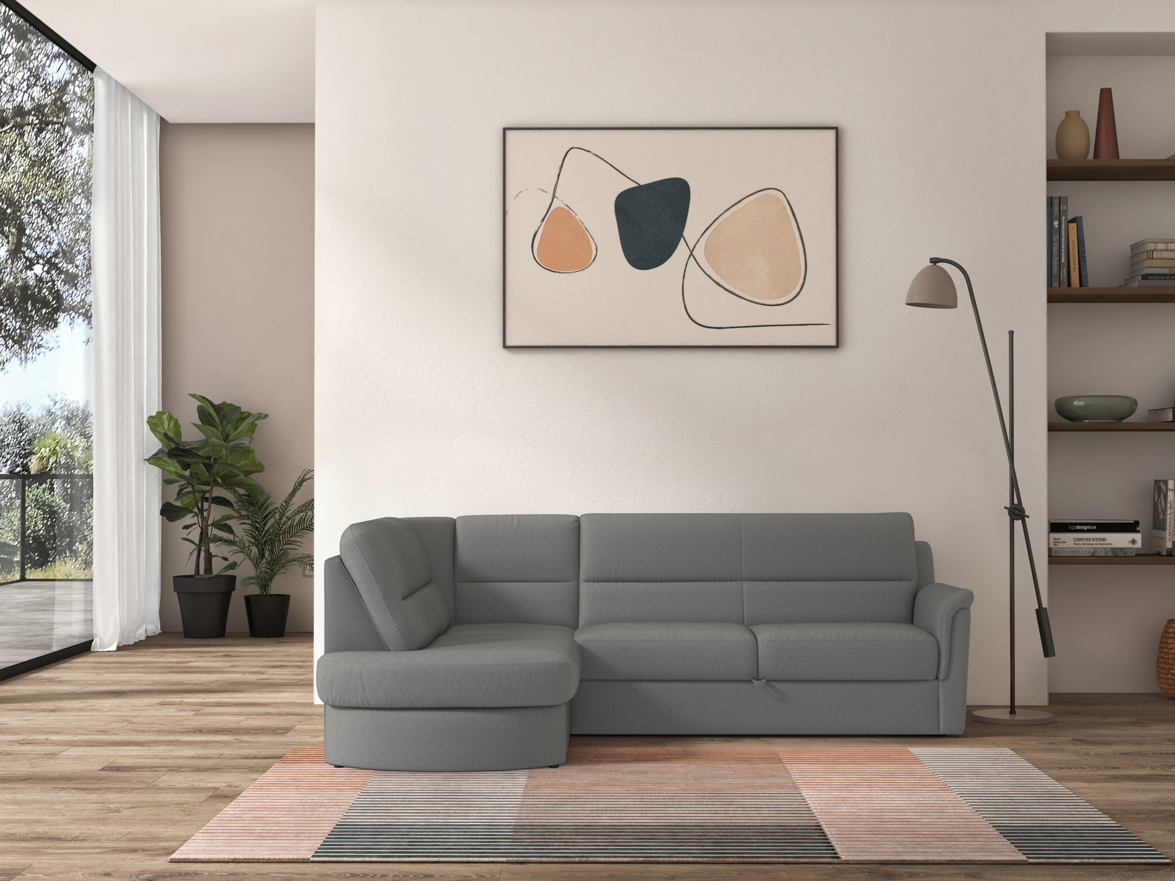 sit&more Ecksofa »Panini L-Form«, wahlweise mit Vorziehsitz und Bettkasten günstig online kaufen