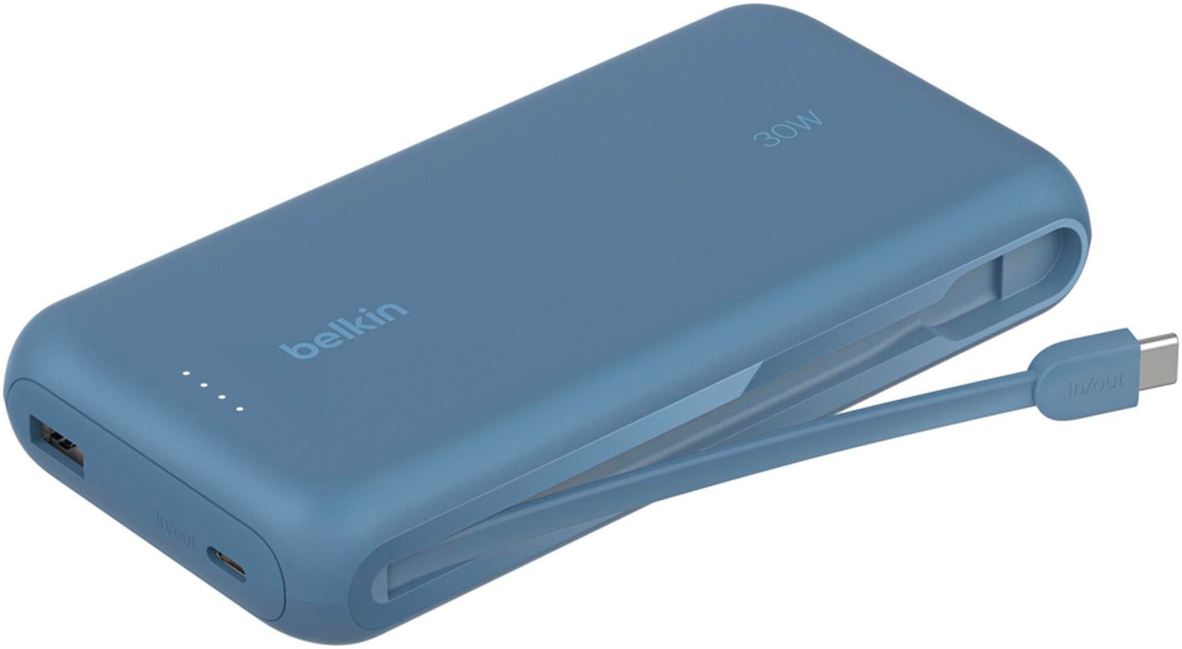 Belkin Powerbank »BOOST CHARGE 20K mit integriertem Kabel 20.000mAh«, Belkin BOOST CHARGE Power Delivery Powerbank 20.000mAh, black