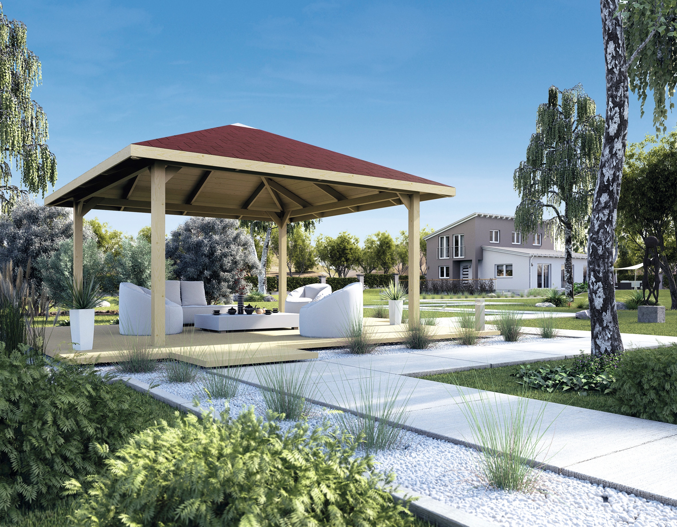 WEKA Pavillon »Paradies 2« BxT: 380x380 cm