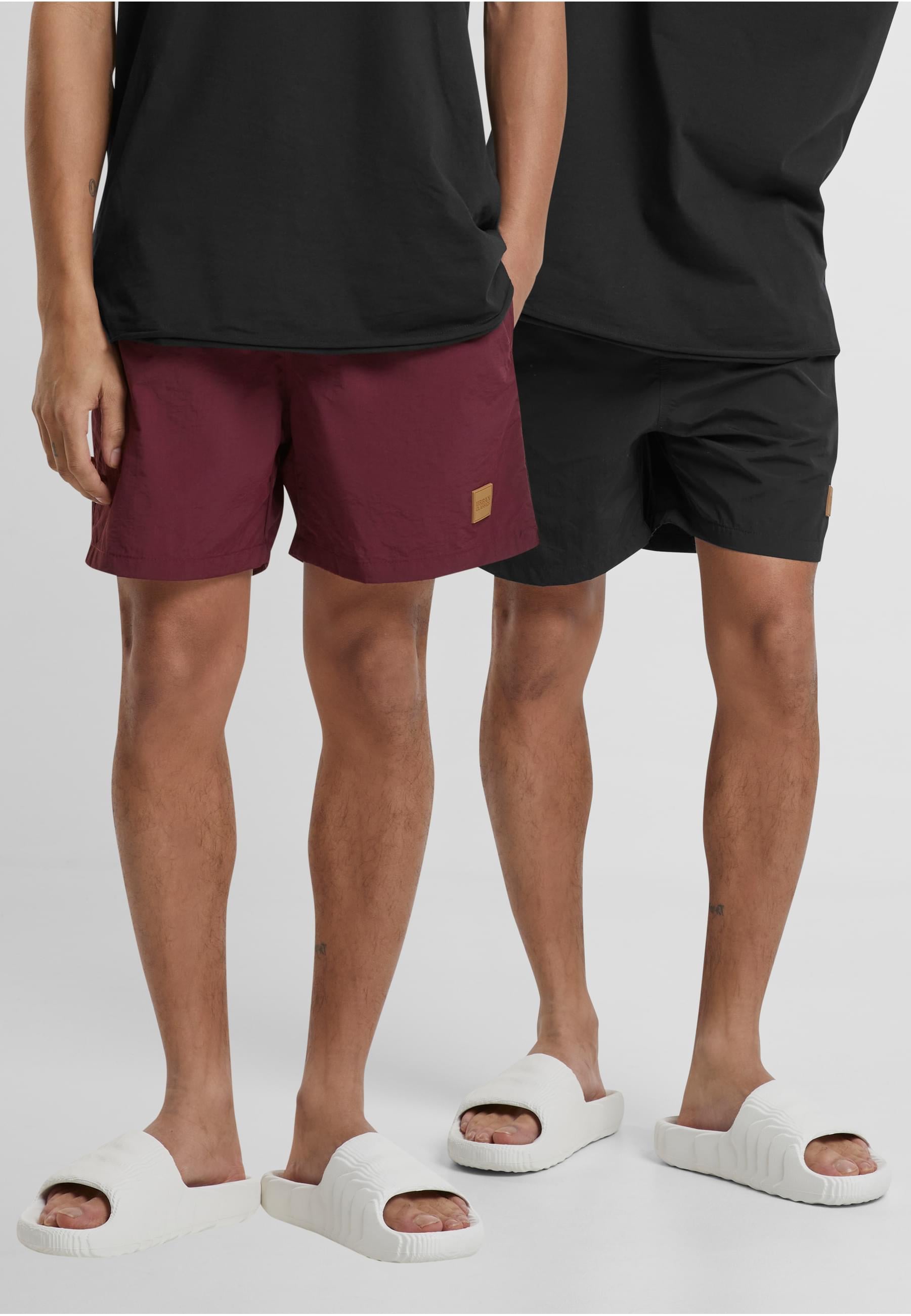 URBAN CLASSICS Badeshorts »Urban Classics Herren Block Swim Shorts 2-Pack«