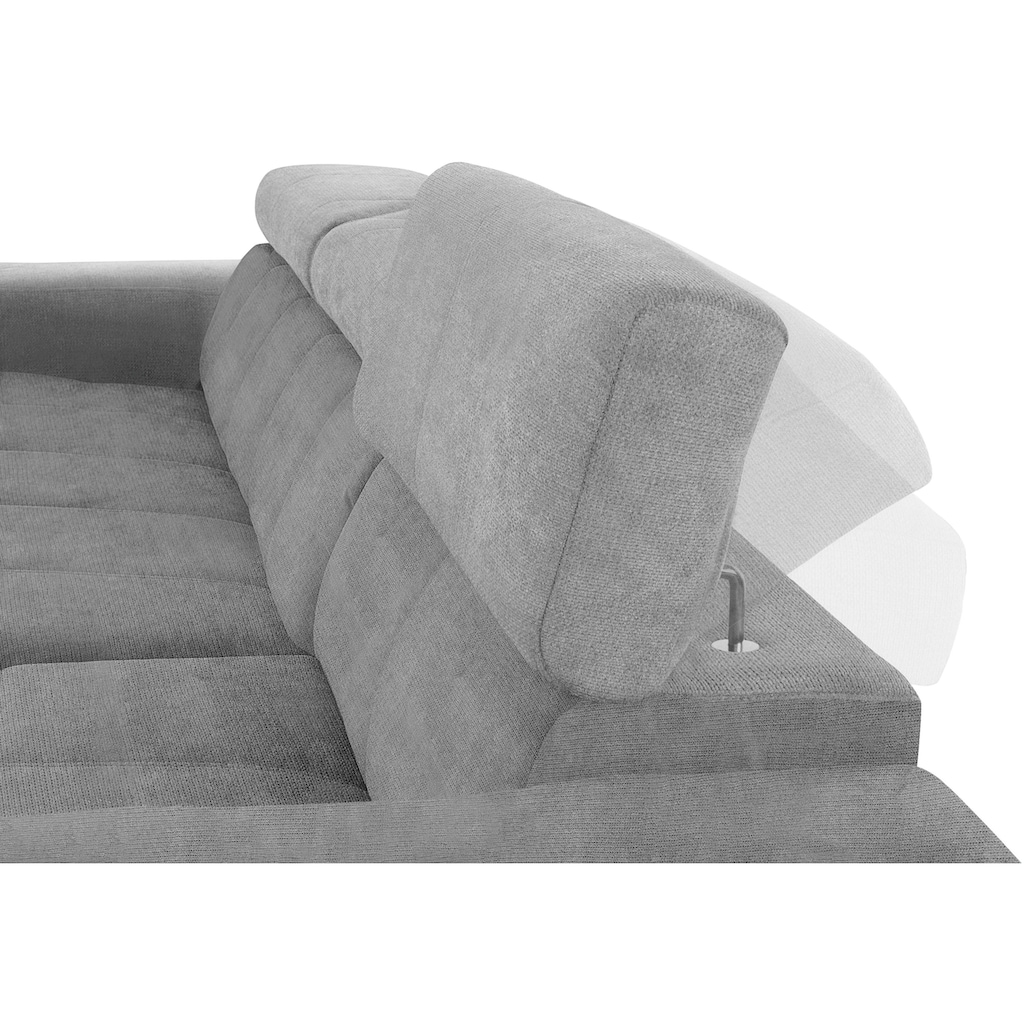 DOMO collection Ecksofa »Brandon große Ausführung B/T/H: 289/177/80 cm, auch in Leder und Cord«