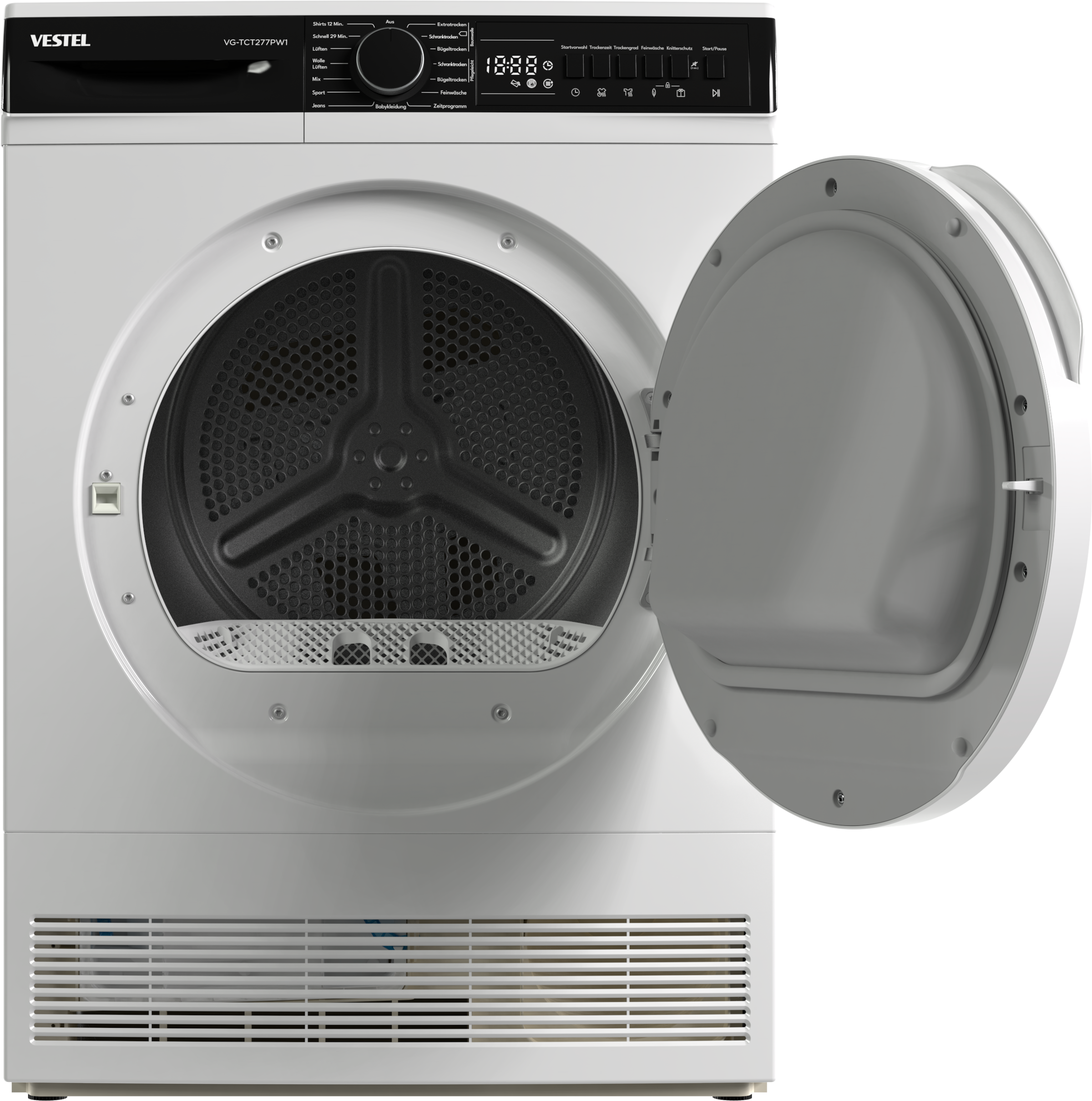 VESTEL Kondenstrockner »VG-TCT277PW1«, 8 kg