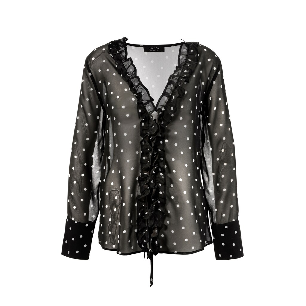 Aniston SELECTED Chiffonbluse, mit Volants