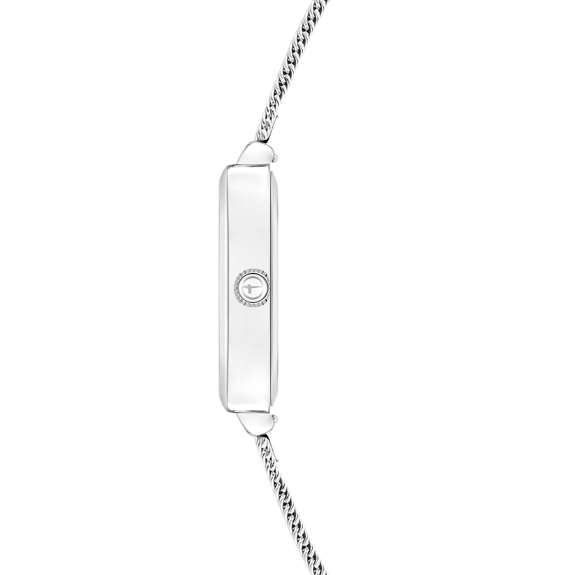 Tamaris Quarzuhr »Square Meets Mesh« Armbanduhr, Damenuhr, Edelstahlarmband, analog