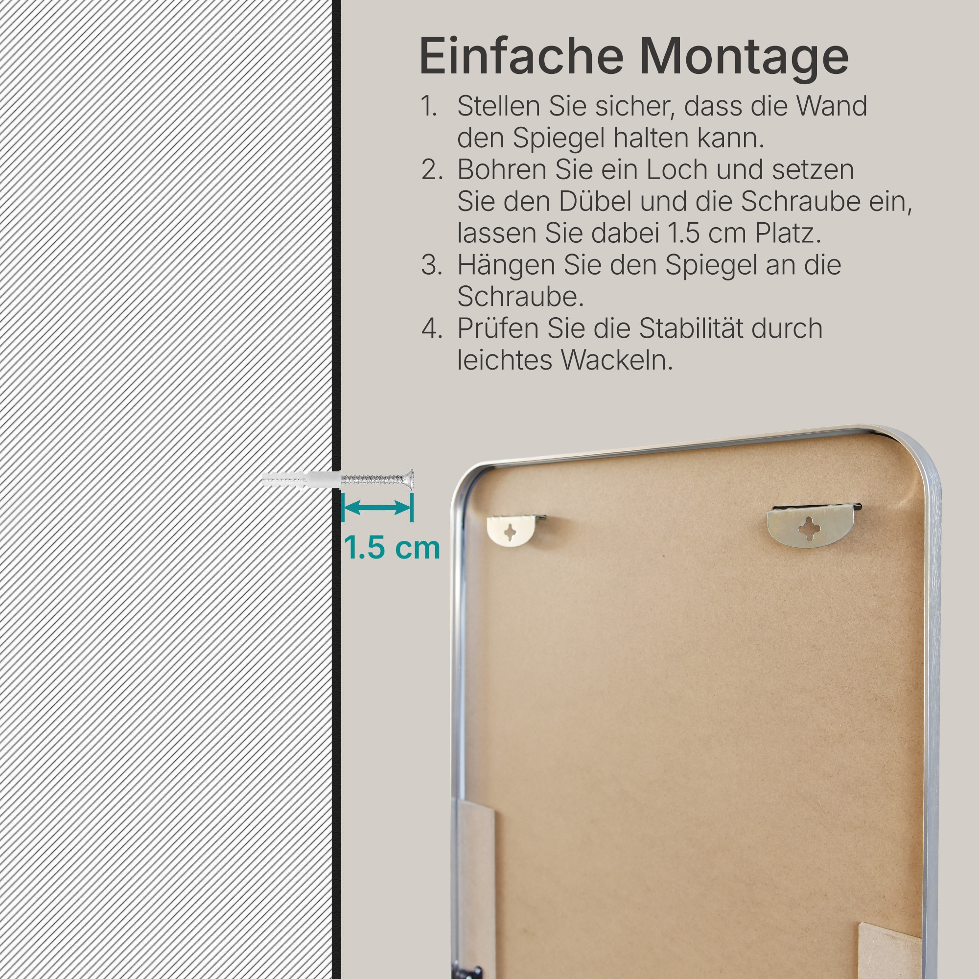 OTTO home Spiegel »Standspiegel Addrik, wahlweise in 2 Größen 150x40cm oder 160x50cm« Ganzkörperspiegel mit Sicherheitsglas, in verschiedenen Farben
