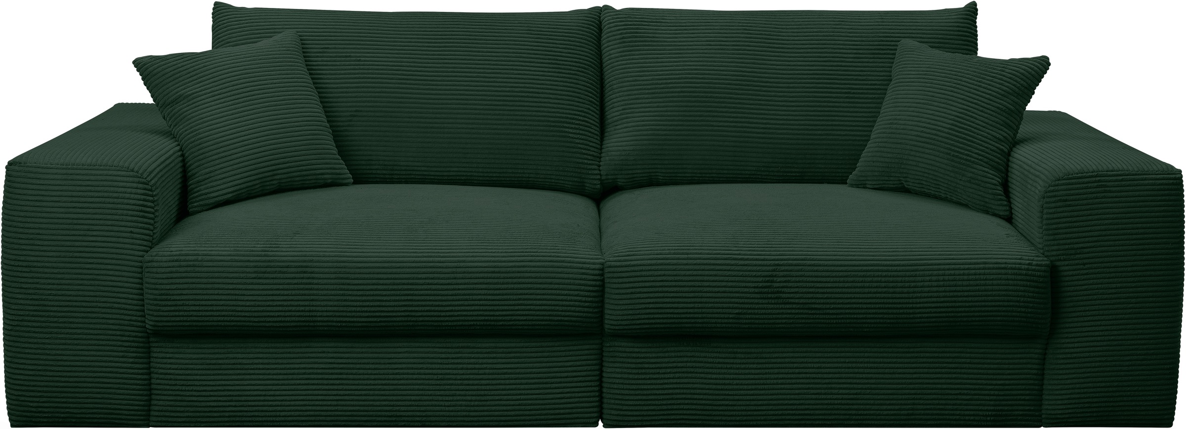 WERK2 Big-Sofa »Rozzana Mega Sofa mit viel Platz, aktuelle Bezüge. Breite 246cm« mit losen Rückenkissen, gemütlich, in Cord, Breitcord und Plüsch Bezug