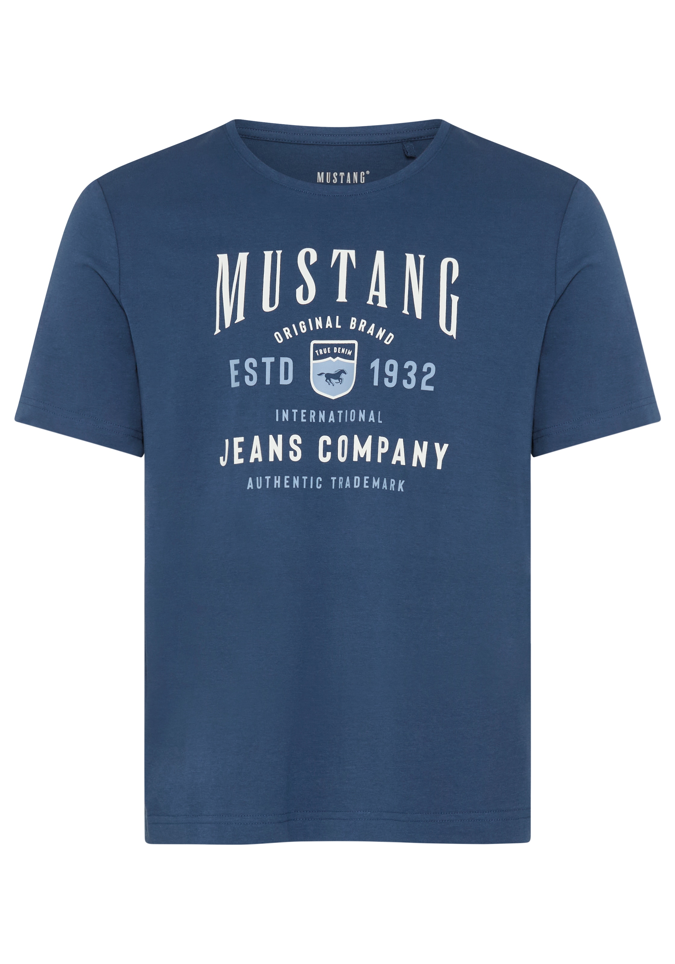 MUSTANG Kurzarmshirt »Alex Logoprint« kurzarm, mit Logoprint