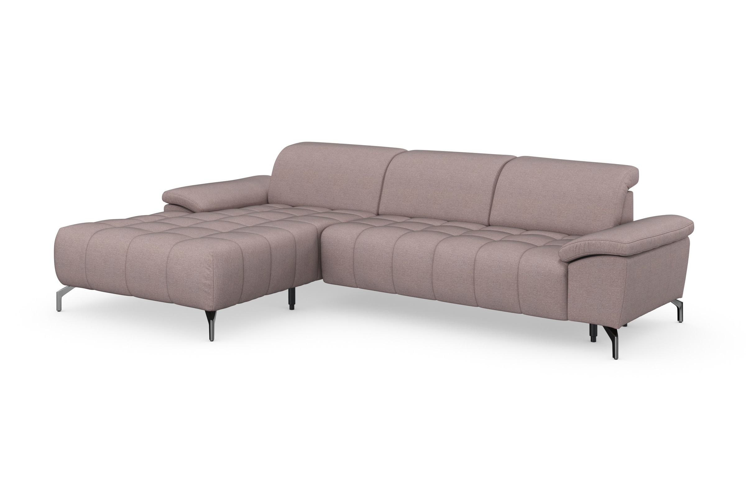 sit&more Ecksofa »Cool L-Form«, wahlweise mit Kopfteilverstellung und Vorziehsitz, motorisch
