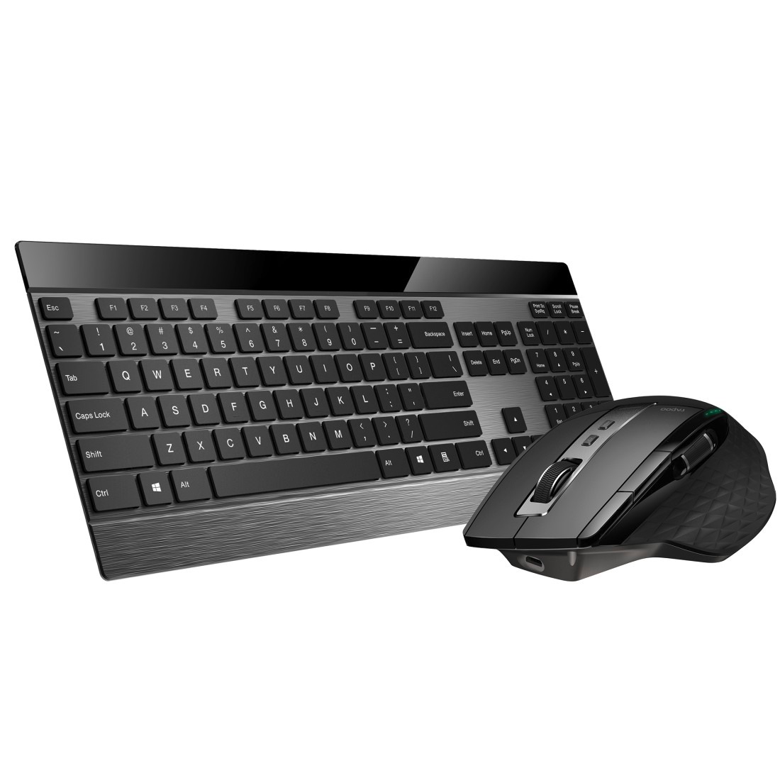 Rapoo Tastatur- und Maus-Set »9900M kabelloses Tastatur-Maus-Set, Bluetooth, 2.4 GHz, 3200 DPI«