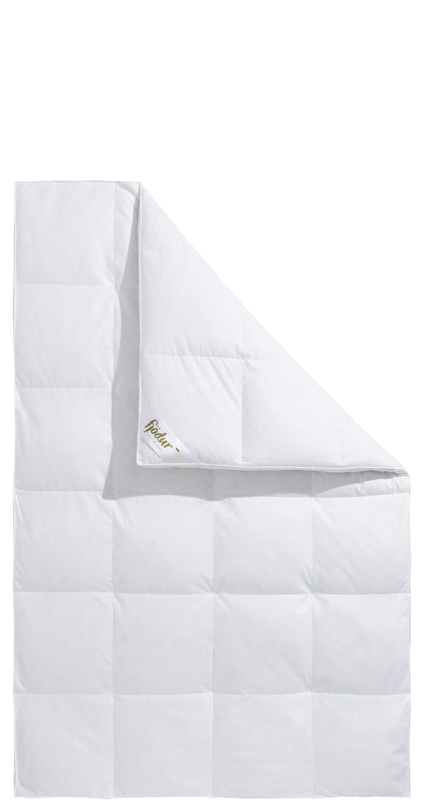 Federbettdecke FJÖDUR "Finn", weiß, B:155cm L:220cm