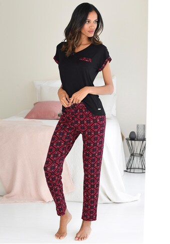 LASCANA Pyjama, mit Grafikprint kaufen