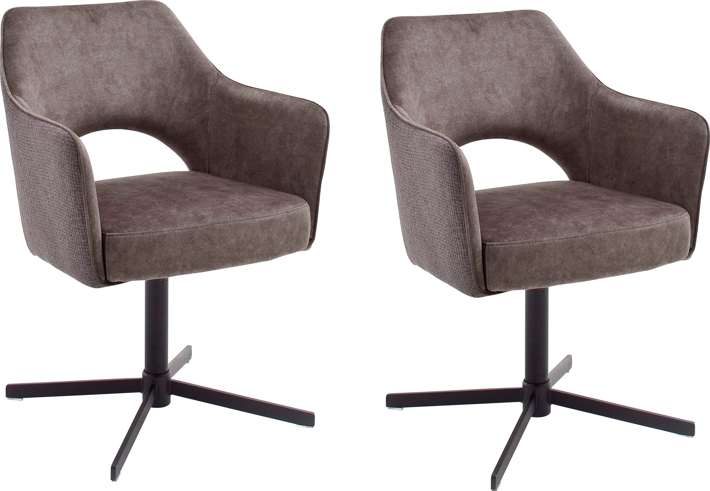 MCA furniture Esszimmerstuhl »Valetta«, (Set), 2 St., 2 er Set, 360° drehba günstig online kaufen
