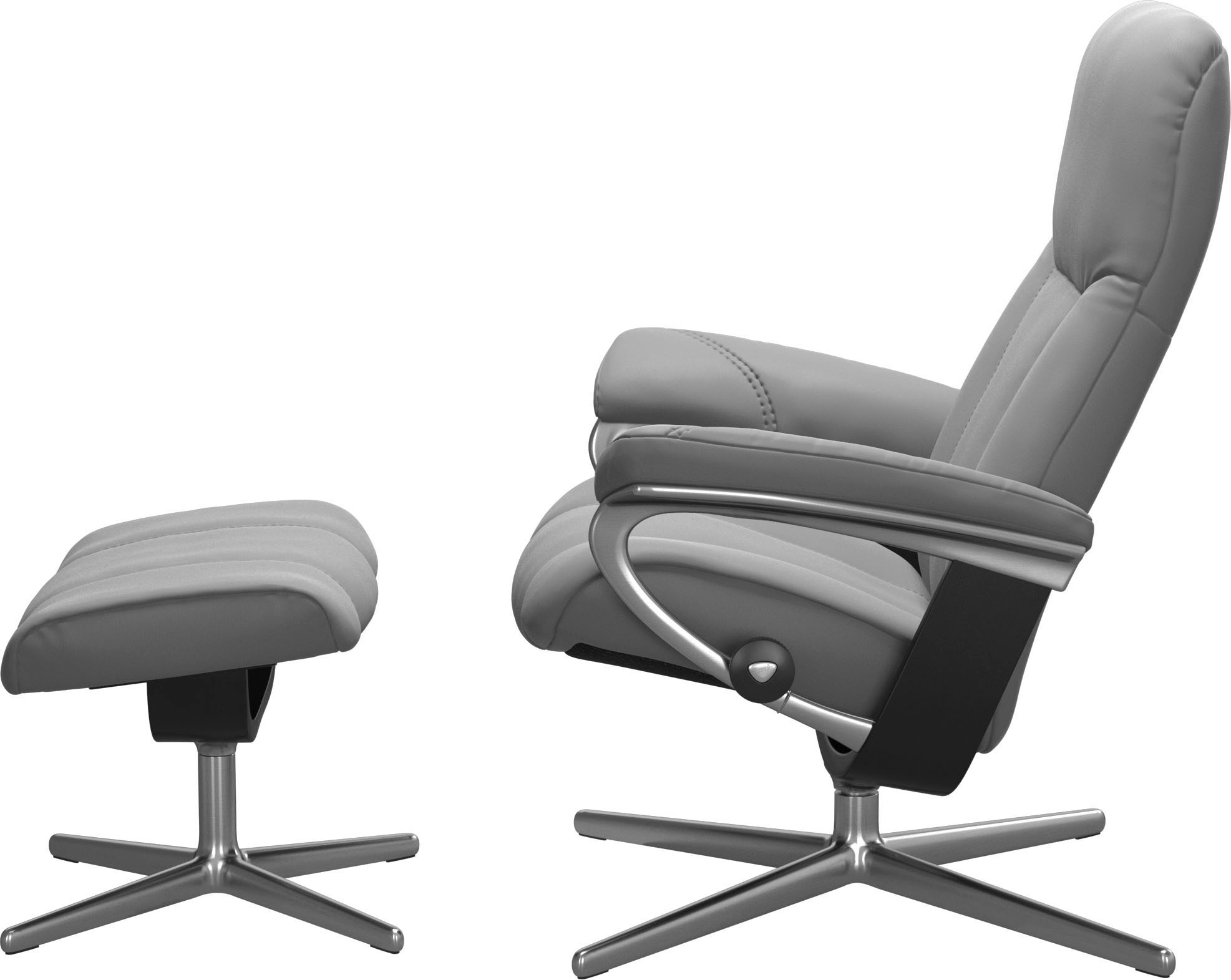 Stressless® Fußhocker »Consul«, mit Cross Base, Größe S, M & L, Holzakzent Schwarz