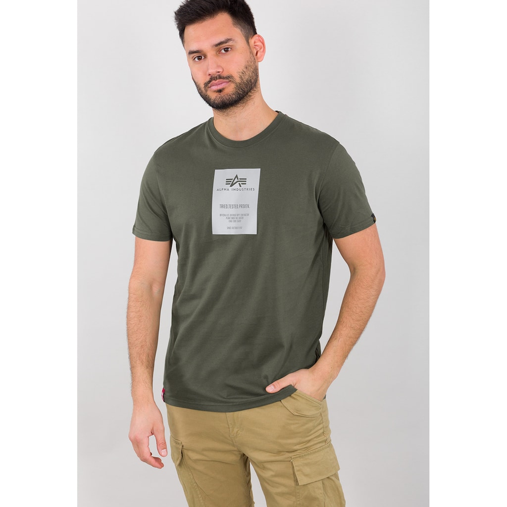 Alpha Industries T-Shirt »ALPHA INDUSTRIES Men - T-Shirts Reflective Label T«