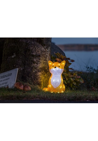 KONSTSMIDE Weihnachtsfigur »Weihnachtsdeko aussen«, (1 St.), LED Acryl Fuchs, 32 kalt... kaufen