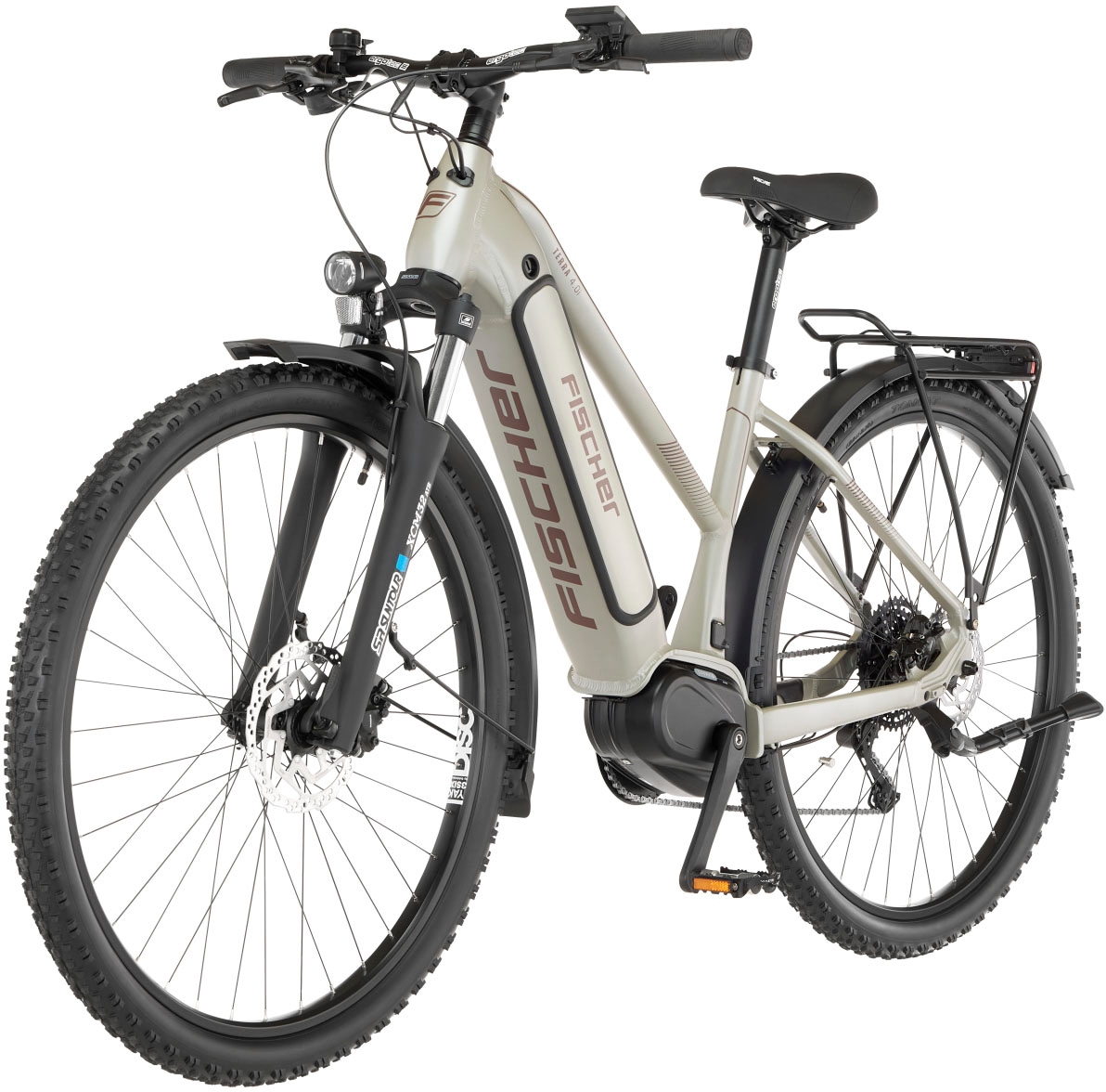 FISCHER Fahrrad E-Bike »TERRA 4.0i 45«, 10 Gang, Shimano, Deore, Mittelmotor 250 W, (mit Fahrradschloss)