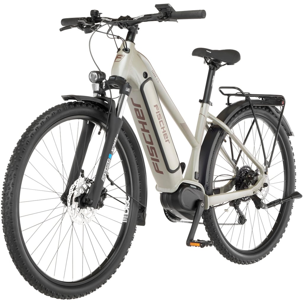 FISCHER Fahrrad E-Bike »TERRA 4.0i 45«, 10 Gang, Shimano, Deore, Mittelmotor 250 W, (mit Fahrradschloss)