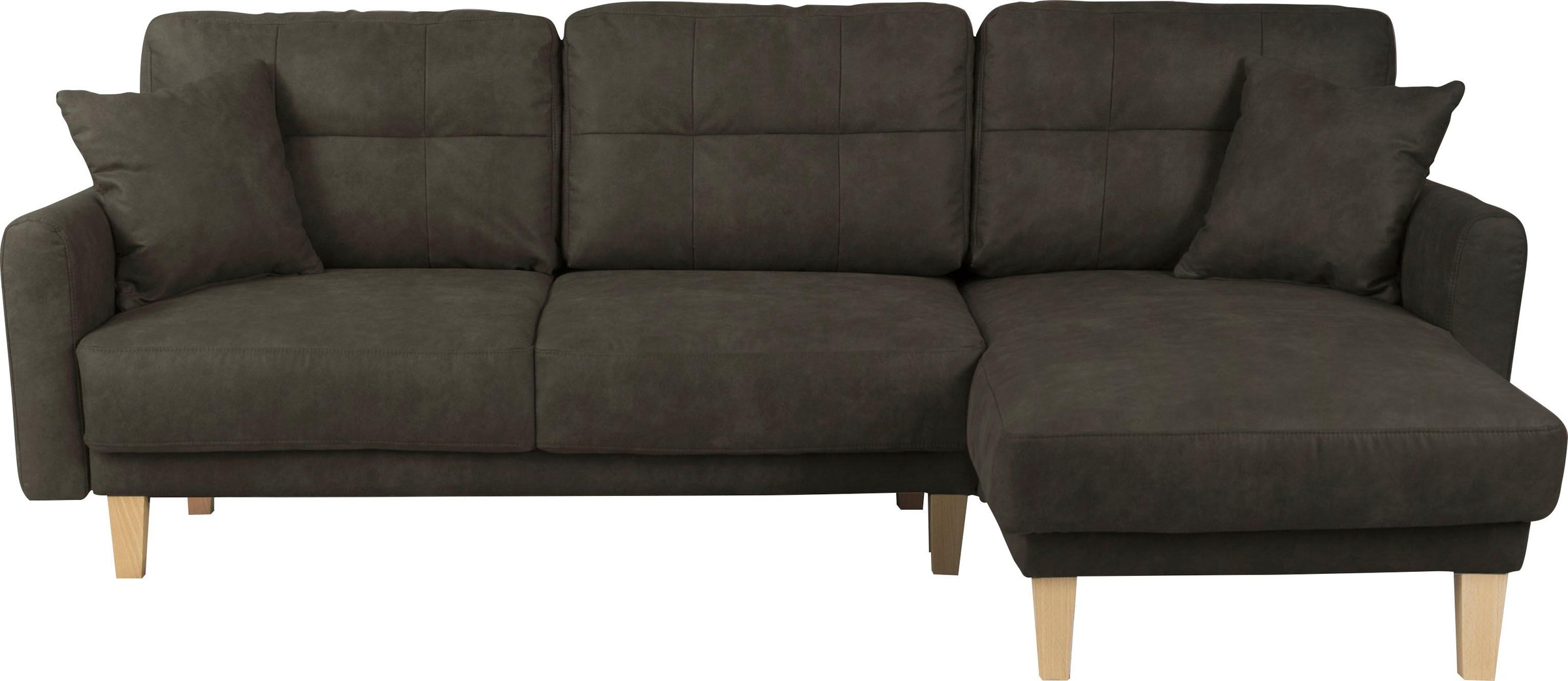 Home affaire Ecksofa »TRIPLO optionale Schlafsofa mit Bettkasten, Maße B/T/H: 234/164/89 cm«, L-Form wahlweise mit Bettfunktion - Liegefläche 132x210 cm