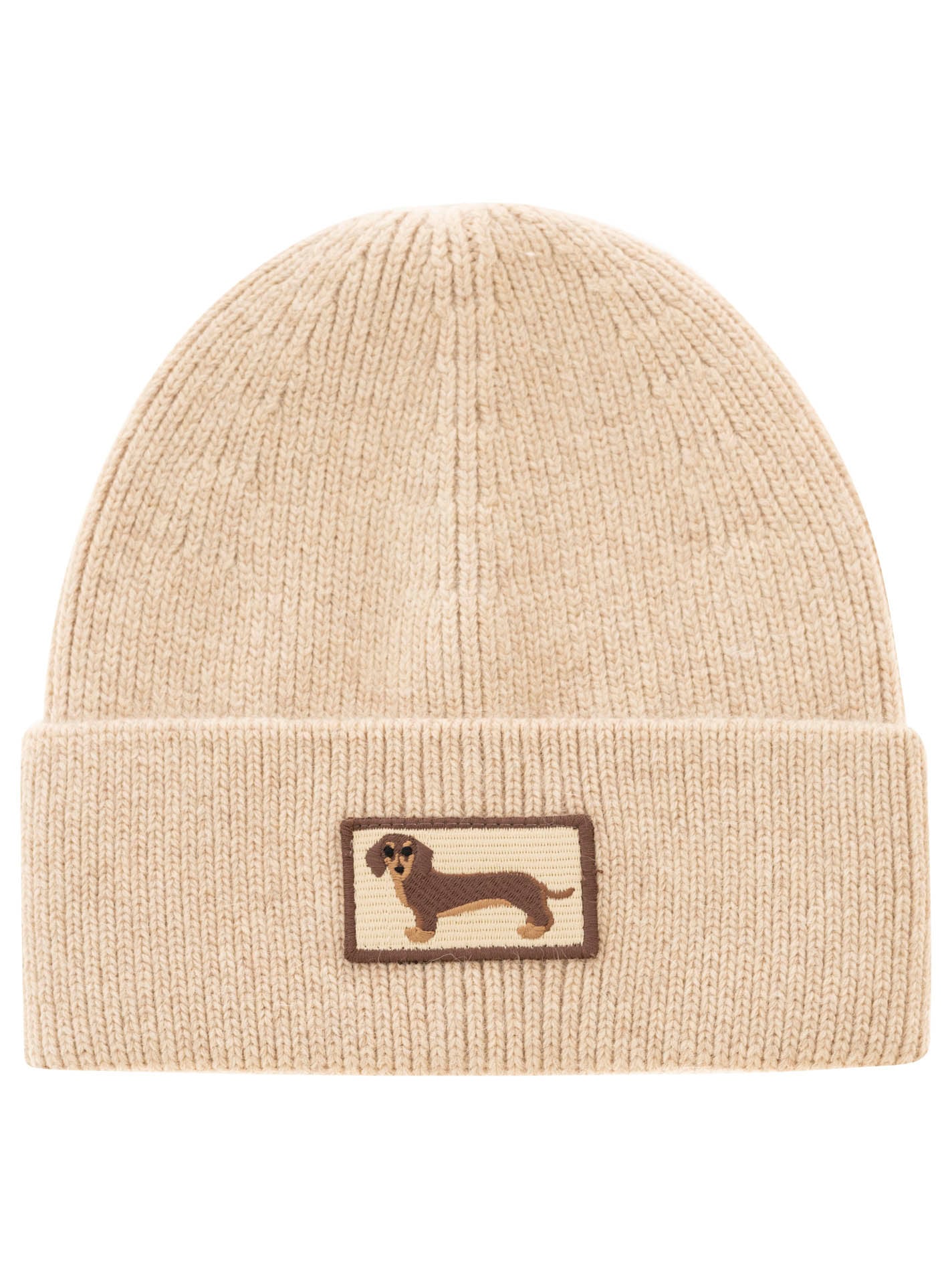 Zwillingsherz Beanie »"Dog Patch"« mit süßem Dackelmotiv und Wollanteil
