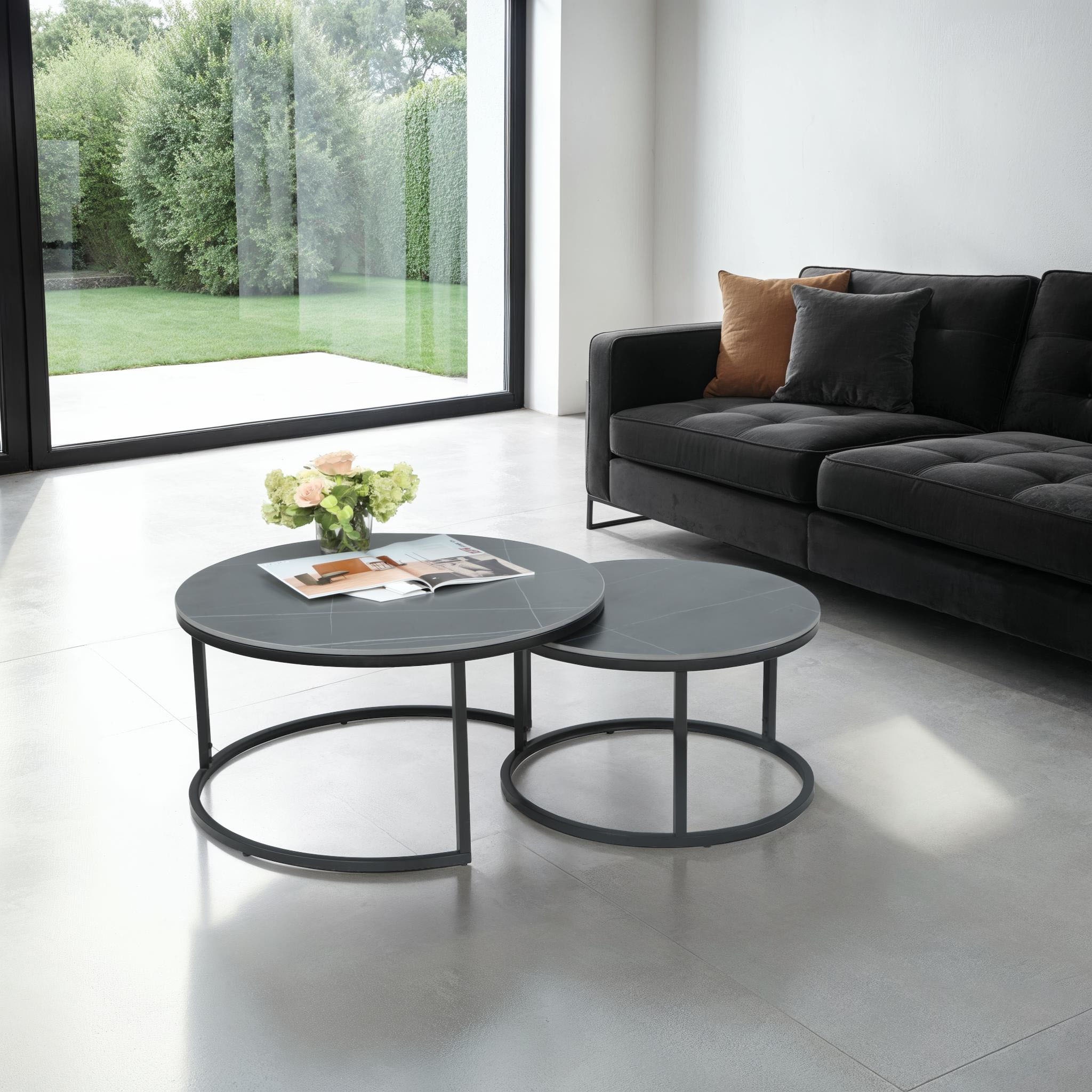 HELA Couchtisch »LUIS Topseller«, (Set, 2 St.), 2er Set, 12mm Sinterstein; günstig online kaufen
