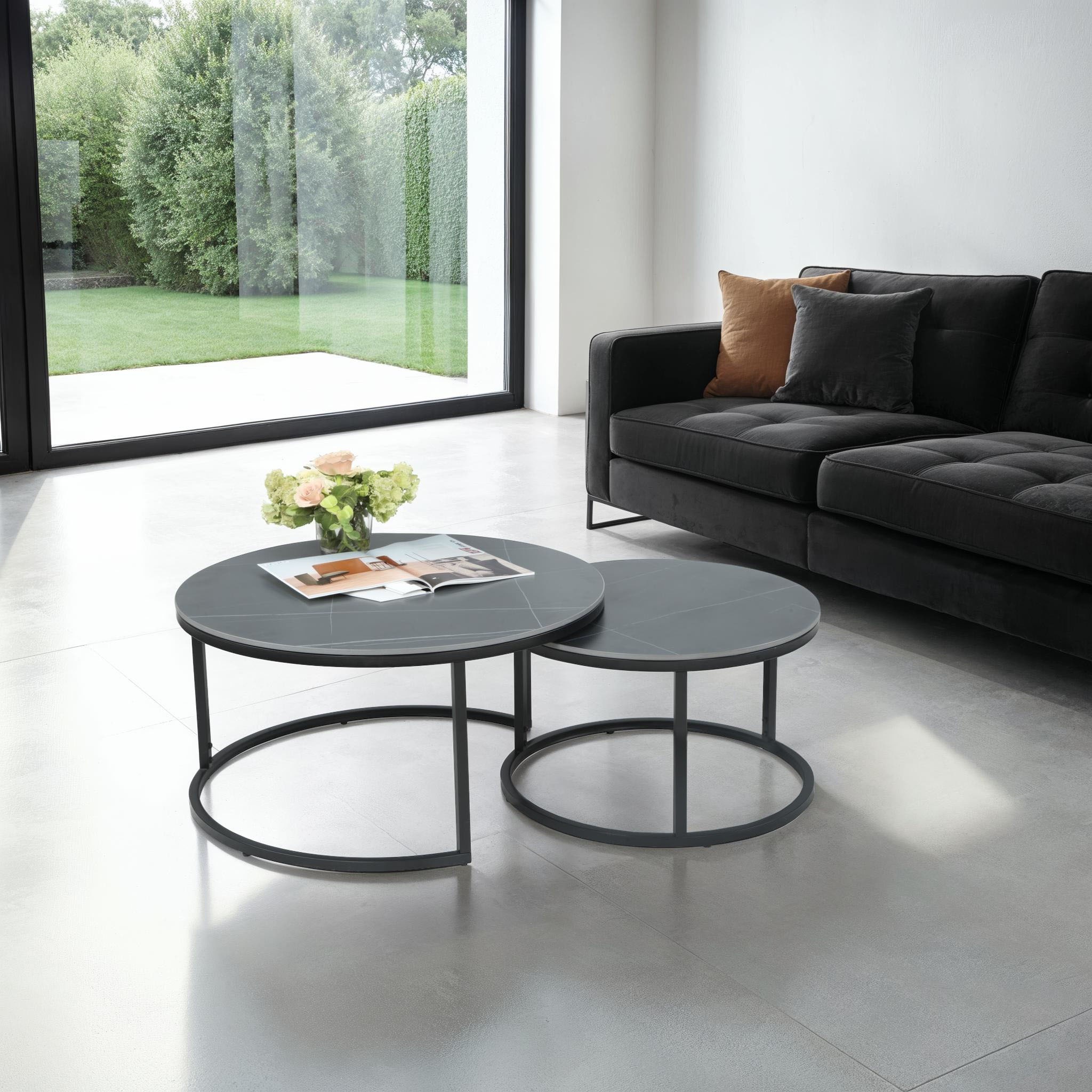 HELA Satztisch »LUIS Topseller, Couchtisch rund« Set, 2 Stk. tlg. 2er Set, günstig online kaufen