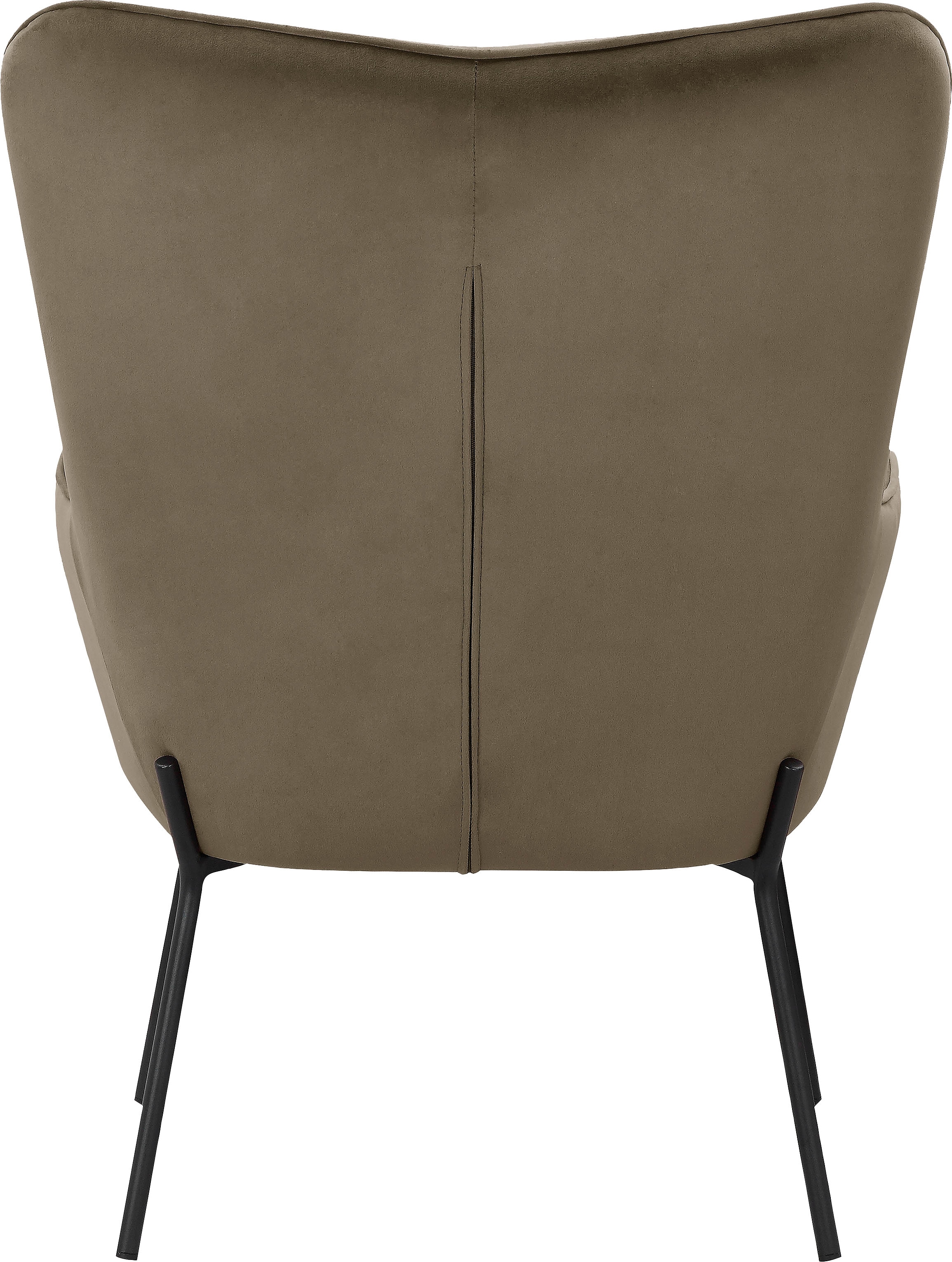 OTTO products Loungesessel »Luukas«, (1 St.), Stoff recyceltes Polyester, Sitz und Rücken gepolstert, Sitzhöhe 46 cm