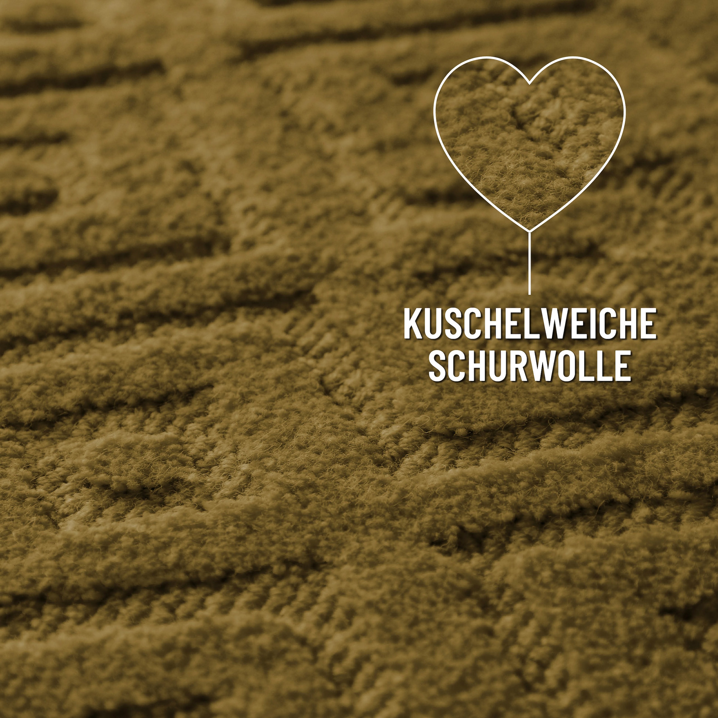 Wecon home Teppich »Castello TWO« rechteckig 7 mm Höhe Schurwolle, Kurzflor mit Hoch-Tief-Effekt, Wohnzimmer, Rautenmuster