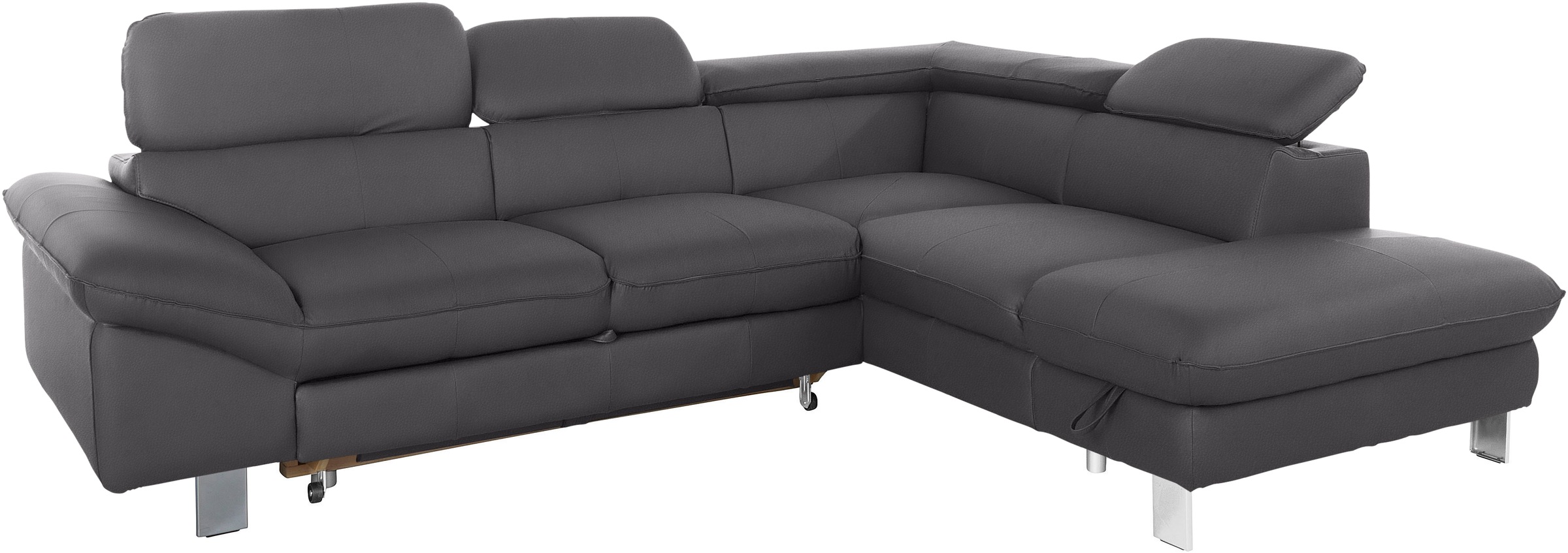 COTTA Ecksofa »Driver L-Form«, mit Kopfteilverstellung, wahlweise mit Bettfunktion & Bettkasten