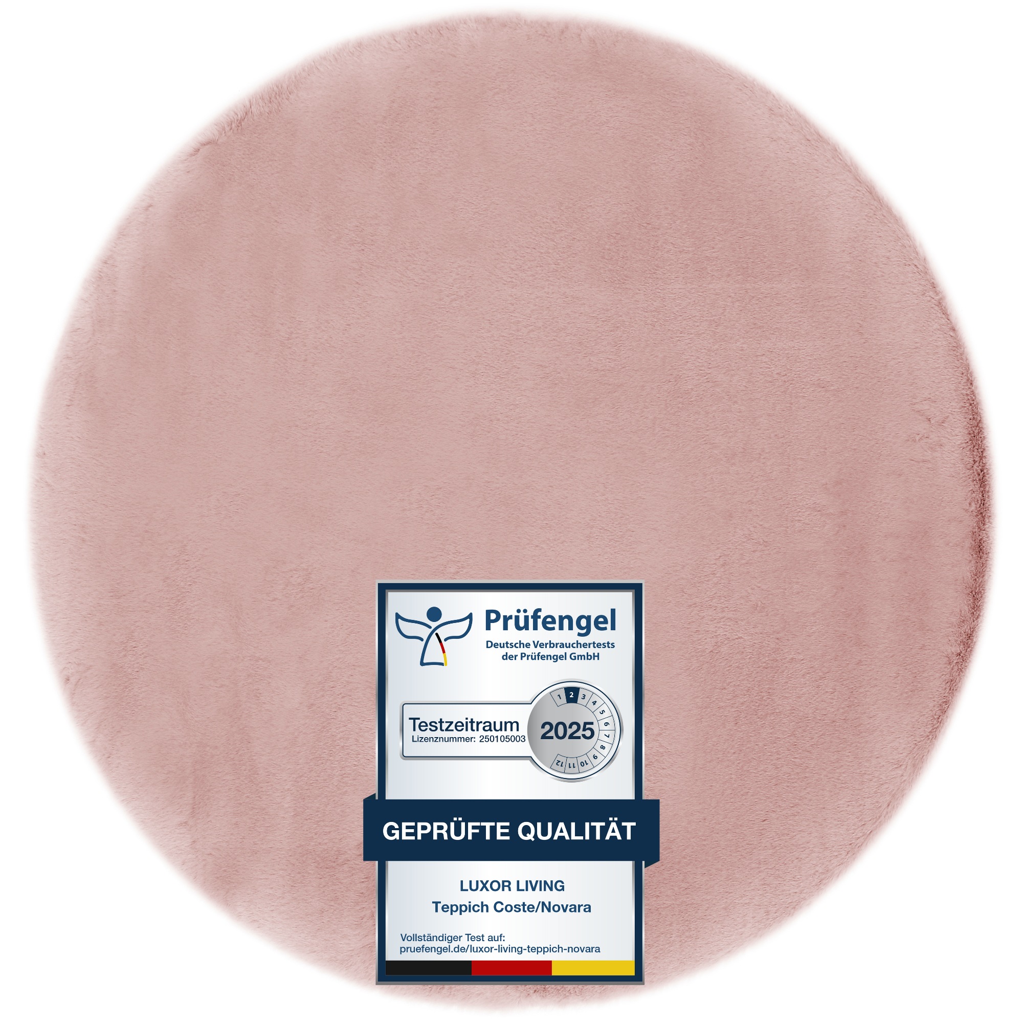 LUXOR living Fellteppich »Novara« rund 30 mm Höhe Kunstfell, Kaninchenfell- günstig online kaufen