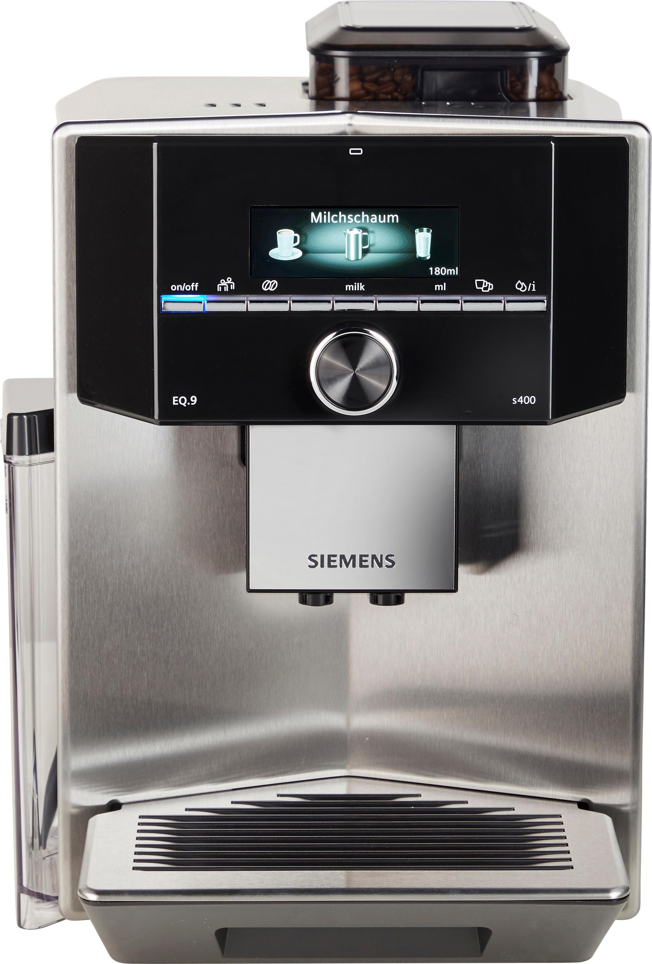 3. Bild von SIEMENS Kaffeevollautomat »EQ.9 s400 TI924501DE«, extra leise, automatische Milchsystem-Reinigung, bis zu 6 Profile