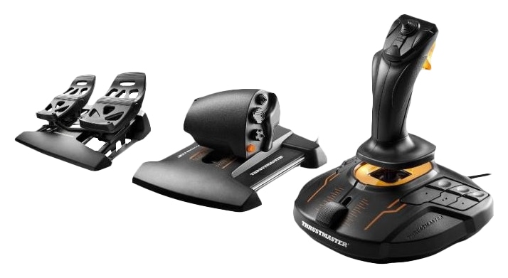 THRUSTMASTER Joystick »T-16000M FCS Flight Pack« schwarz