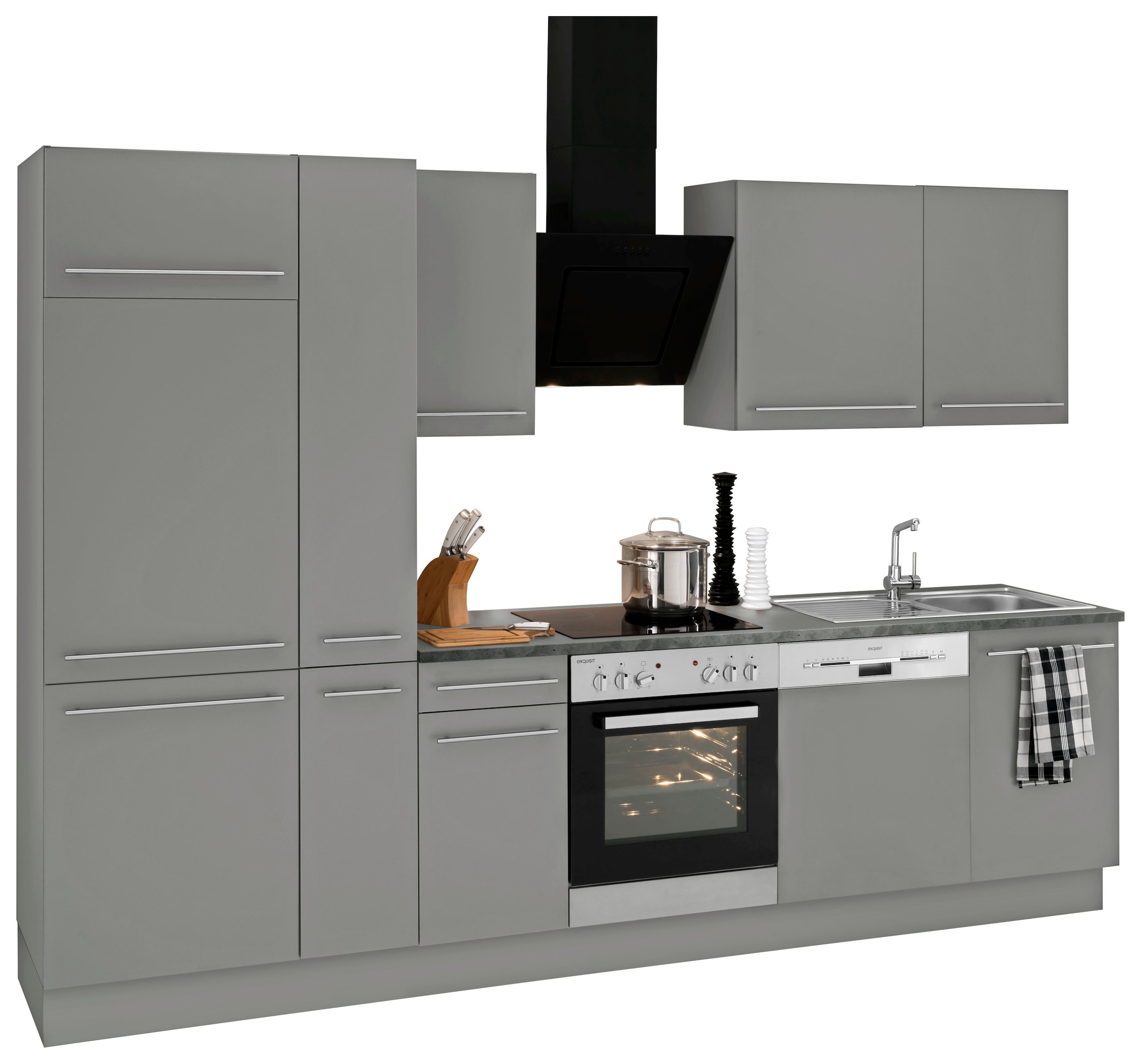 OPTIFIT Küchenzeile E-Geräten, Füße online 300 »Bern«, höhenverstellbare mit Breite kaufen cm, wahlweise