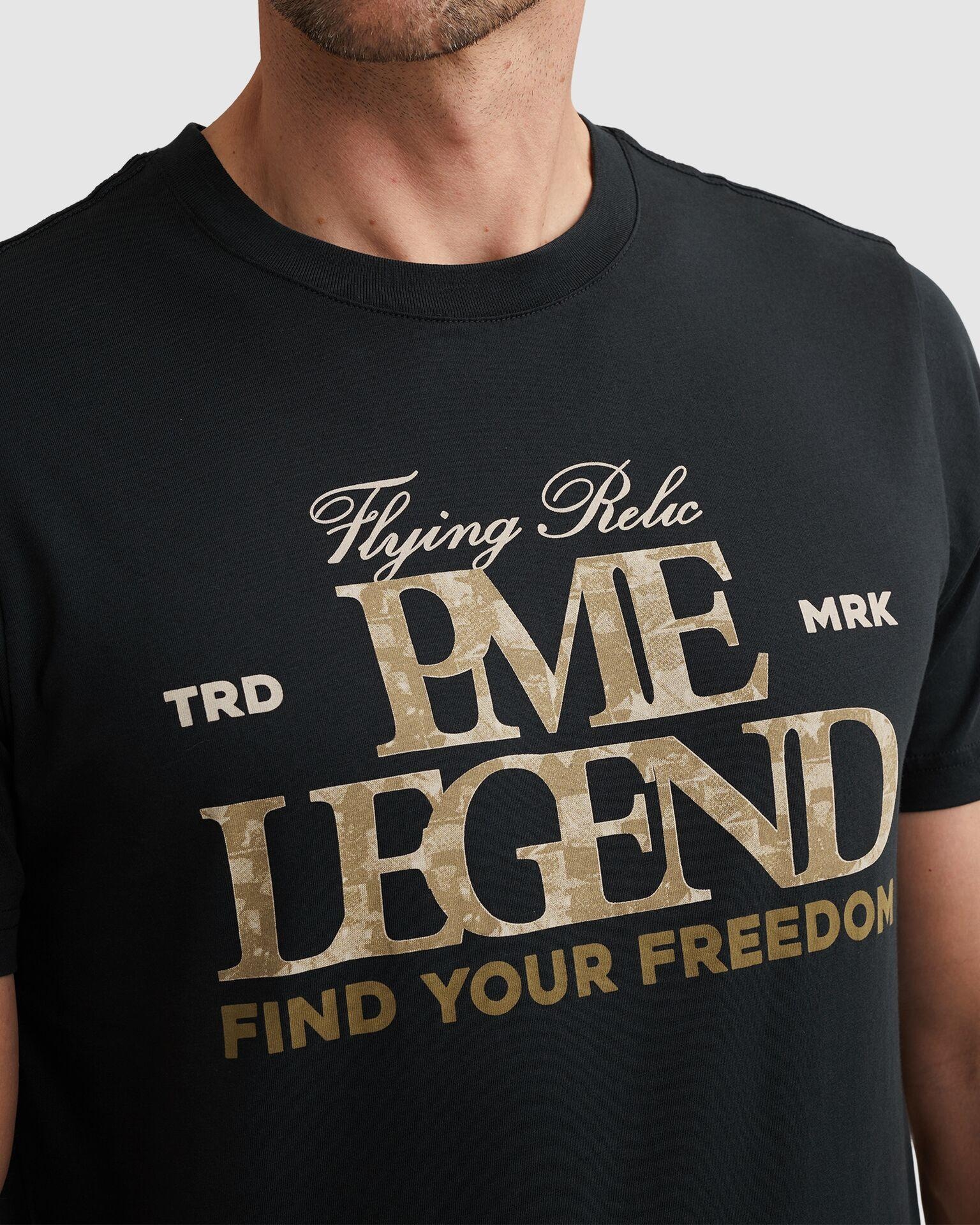 PME LEGEND T-Shirt »Short sleeve r-neck big print« mit Logo Print
