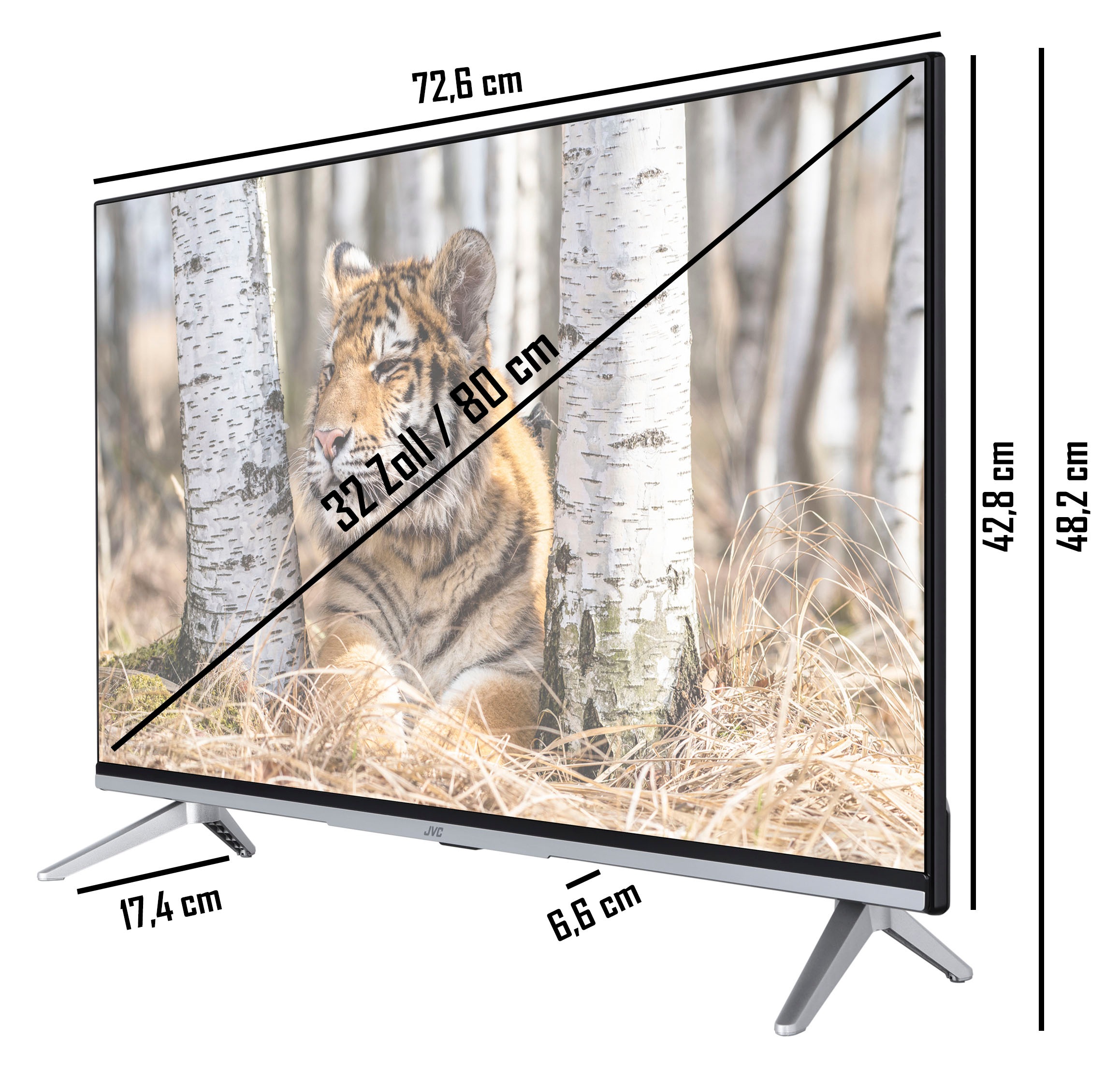 8. Bild von JVC LED-Fernseher, 80 cm/32 Zoll, Full HD, Smart-TV