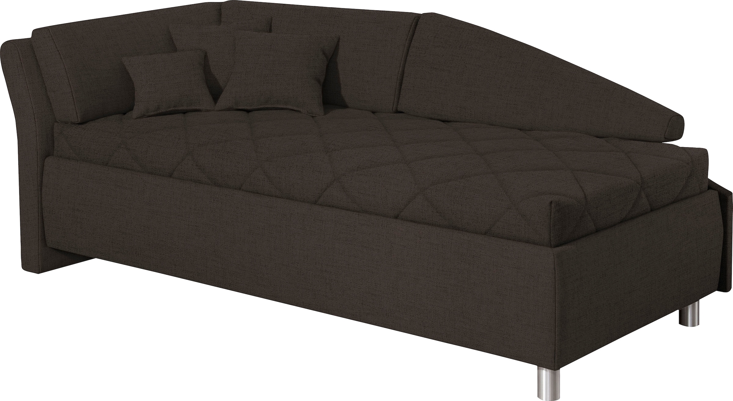 ADA trendline Schlafsofa »Lindsay«, Bettkasten, Zierkissen-Set aus: 2 Stk. 40x40cm, 1 Stk. 30x30cm