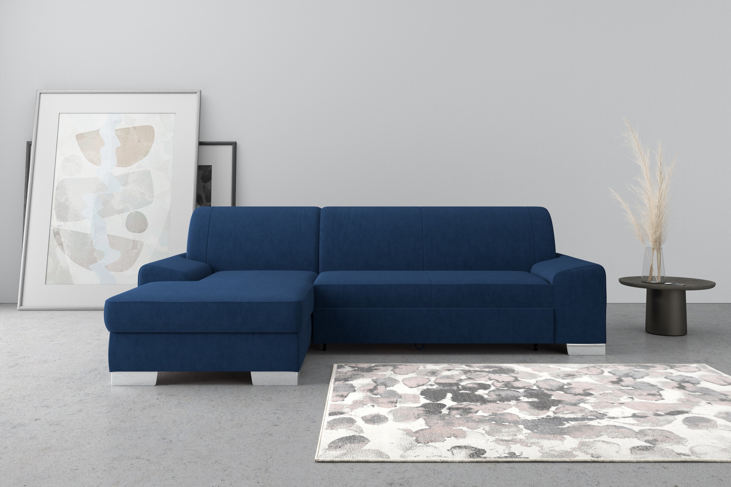 DOMO collection Ecksofa »Anzio L-Form«, wahlweise mit Bettfunktion und Federkern