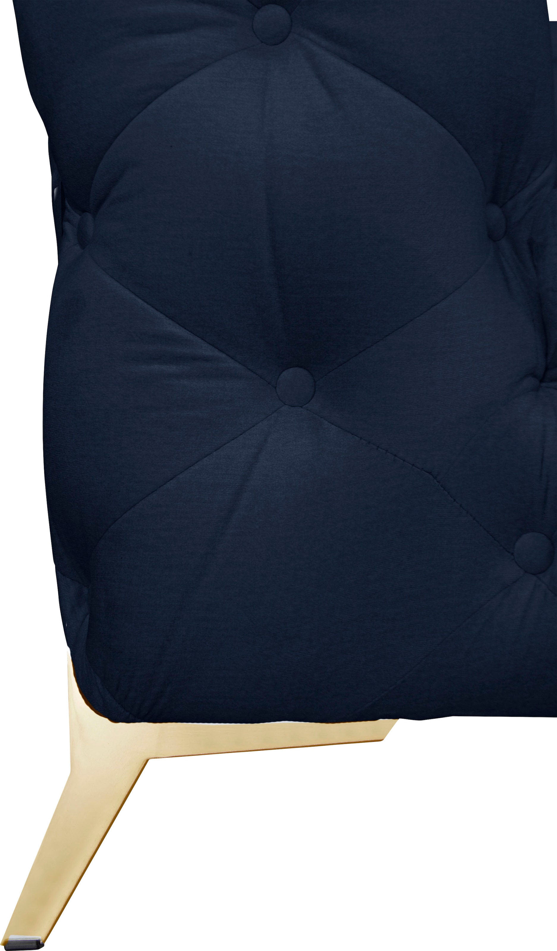 Leonique Chesterfield-Sofa »Amaury L-Form«, moderne Chersterfield-Optik, Breite 262 cm, Fußfarbe wählbar