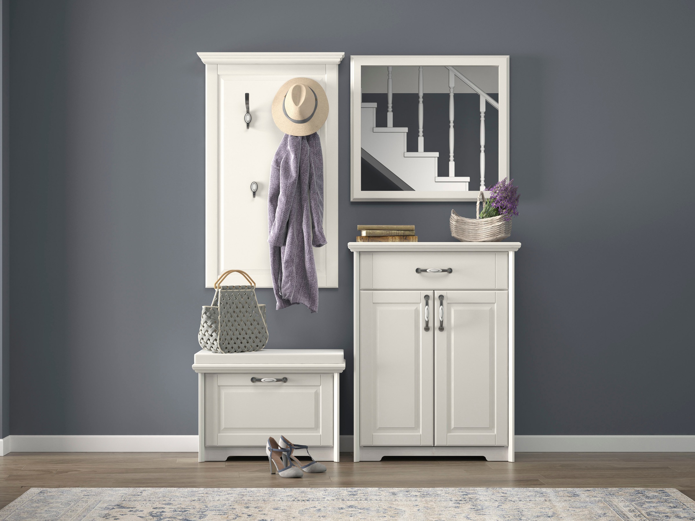 Home affaire Schuhschrank »Evergreen«, hochwertig UV lackiert, Soft-Close-Funktion