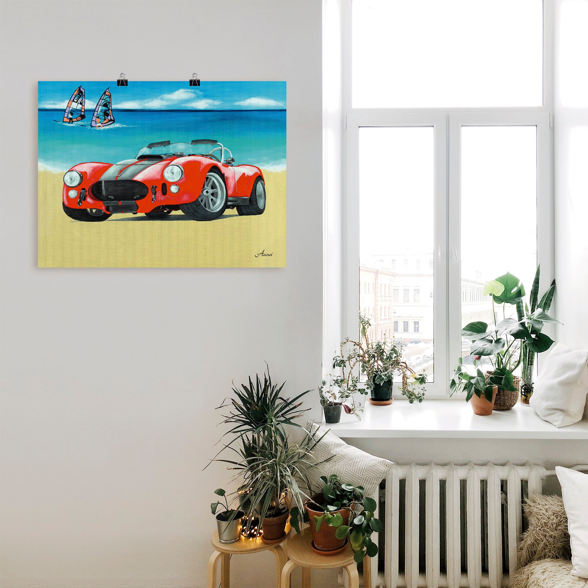 Artland Poster »Cobra Shelby 1962«, Auto, (1 St.), als Leinwandbild, Wandaufkleber oder Poster in versch. Größen