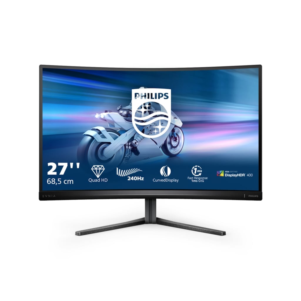 Philips Curved-Gaming-Monitor »27M2C5500W«, 68,5 cm/27 Zoll, 2560 x 1440 px, 1 ms Reaktionszeit, 240 Hz