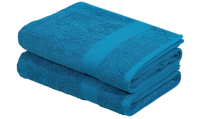 good morning Badetuch »Uni Towels«, (2 St.), mit gewebtem Rand bequem und  schnell bestellen