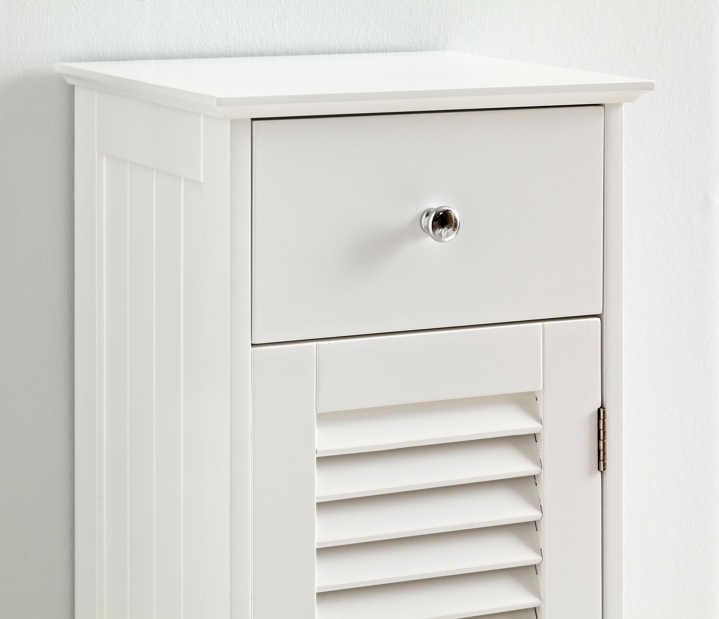 Saphir Badmöbel-Set »Quickset 928 4-teilig, Waschbeckenunterschrank mit Spiegel«, (4 St.), Unterschrank, Hängeschrank, 4 Türen, 1 Schublade, Nische, Weiß Glanz