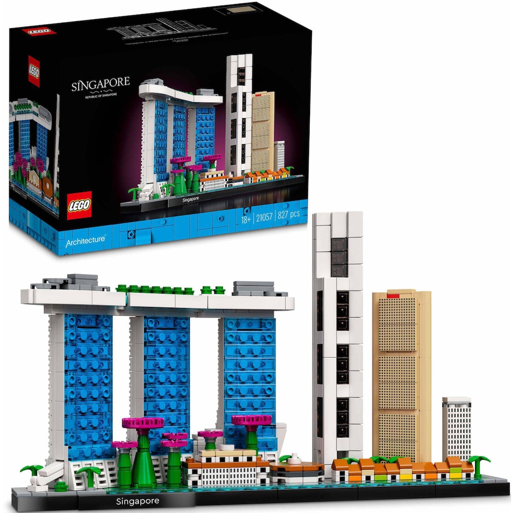 LEGO® Konstruktionsspielsteine »Singapur (21057), LEGO® Architecture«, (827 St.)