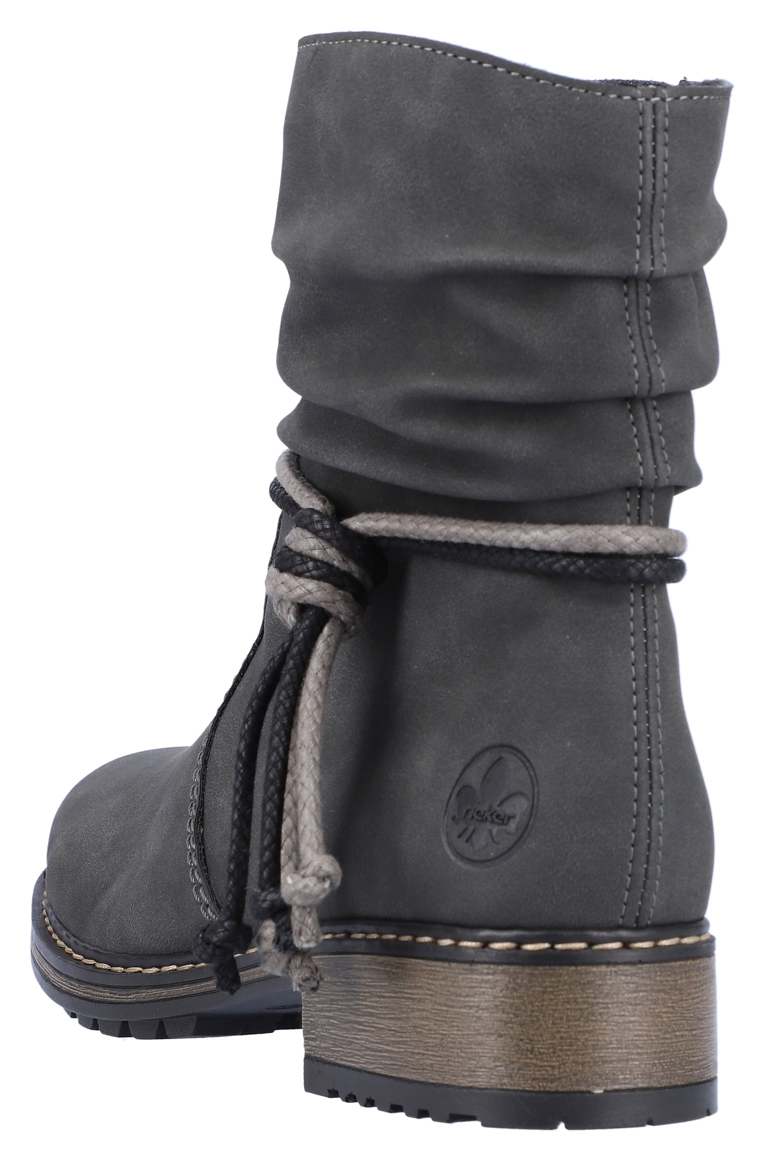 Rieker Winterstiefelette, mit Zierbänder am slouchy Schaft