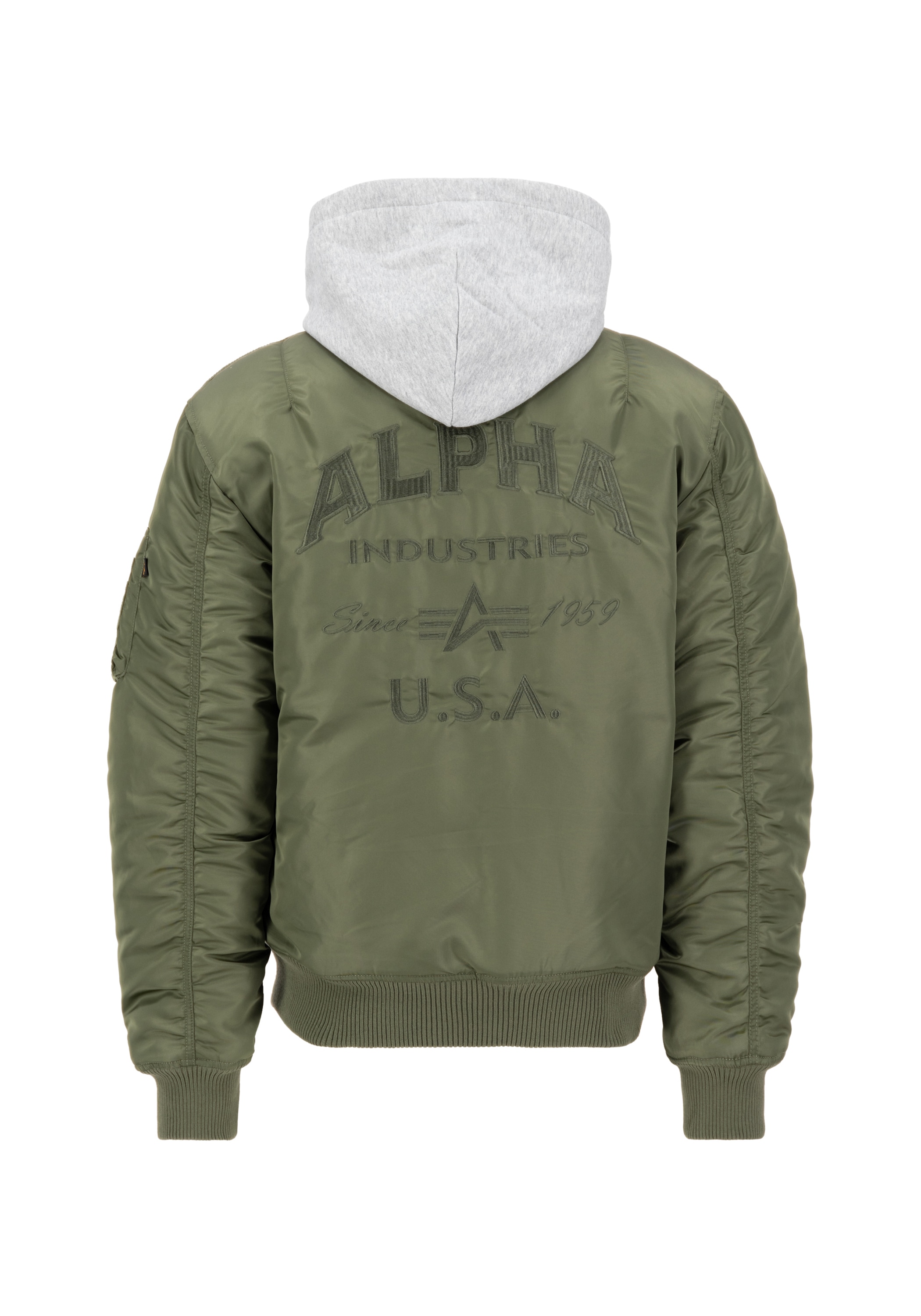 Alpha Industries Bomberjacke »Alpha Industries Men - Bomber Jackets MA-1 Zip Hood Back EMB«