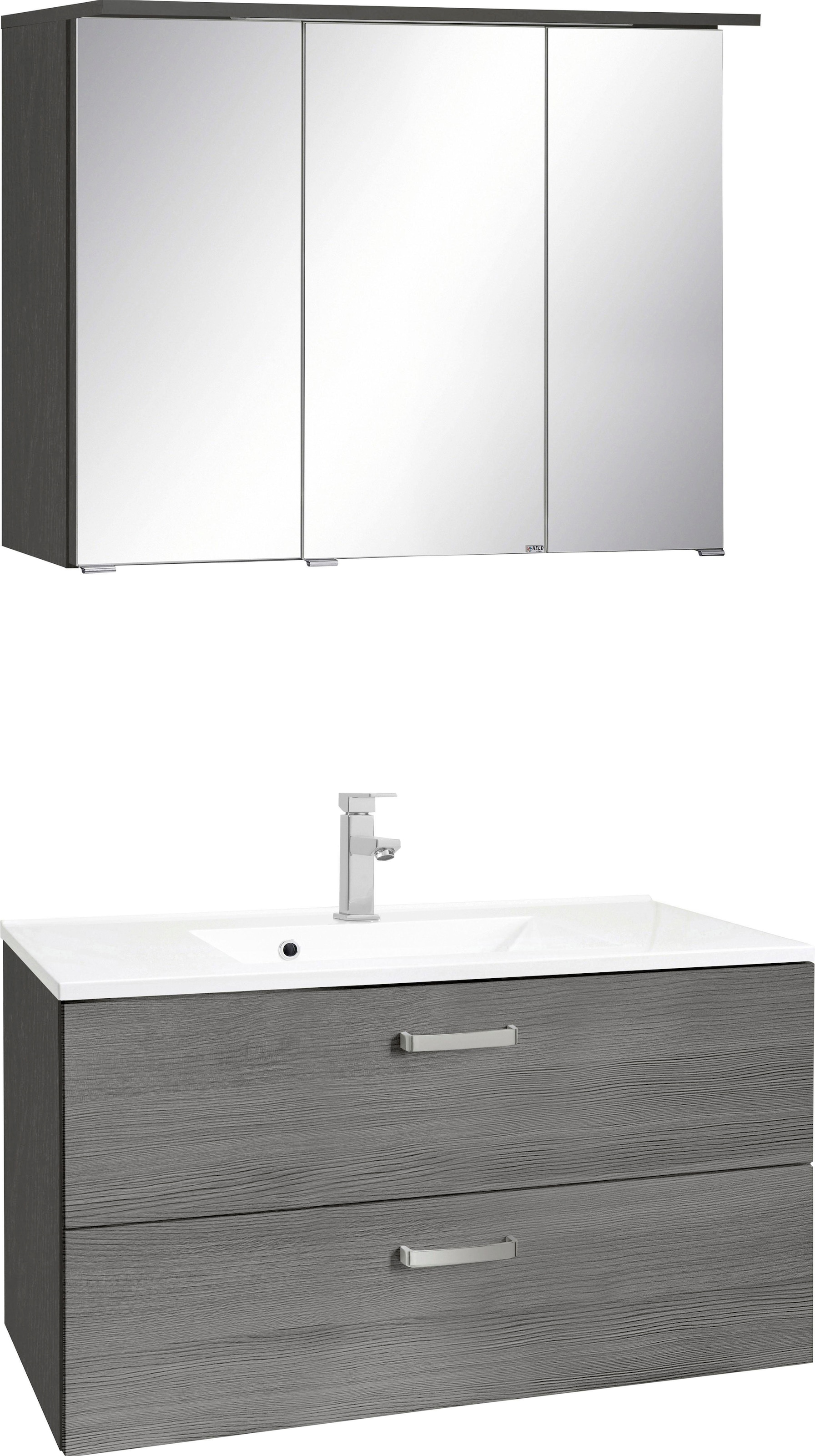 welltime Badmöbel-Set »Ravenna« 2 Stk. tlg. mit Soft-Close Funktion günstig online kaufen