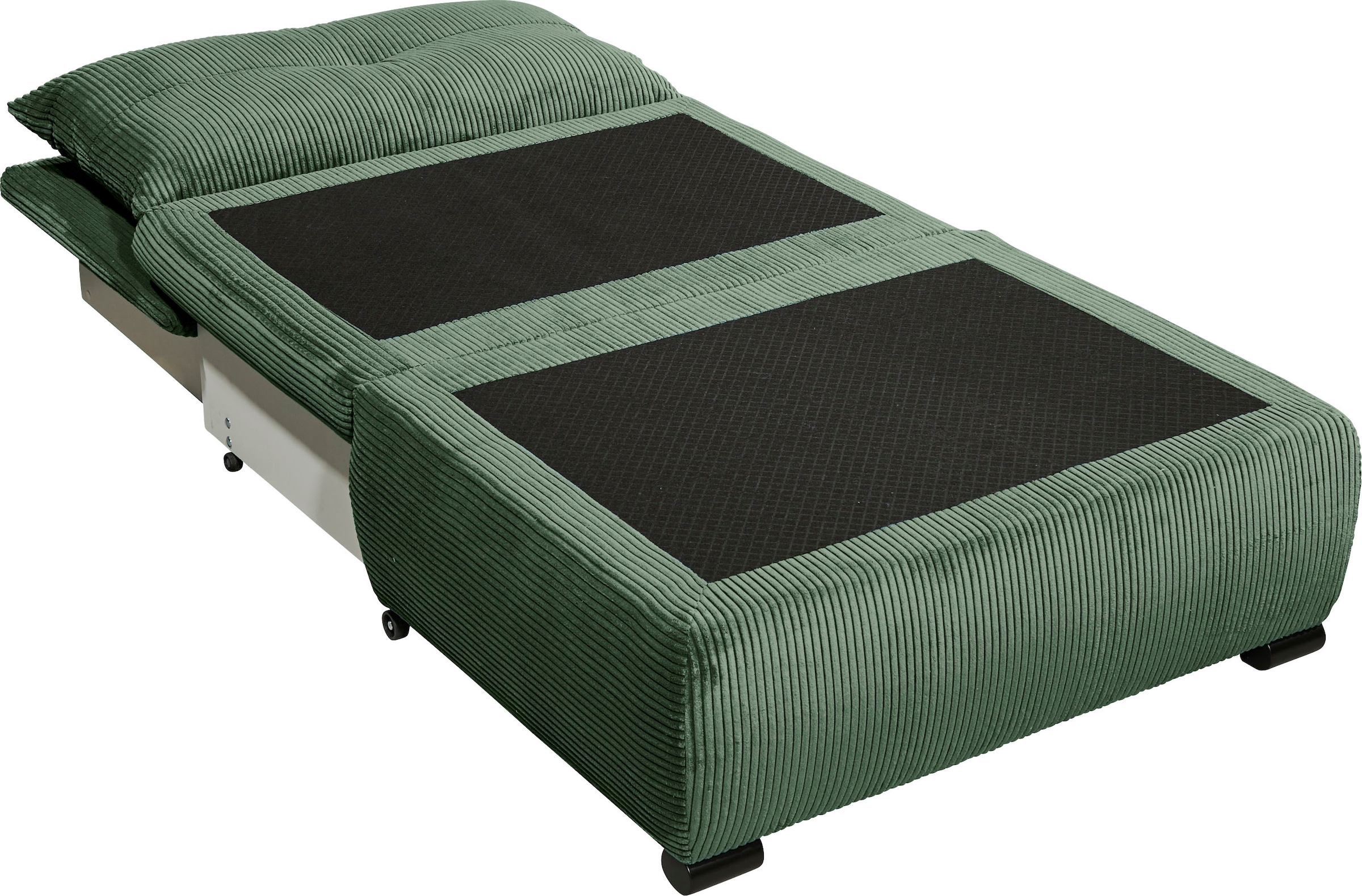 ED EXCITING DESIGN Schlafsofa »Charlie«, Schlafsessel mit Bettkasten & 1 Rückenkissen