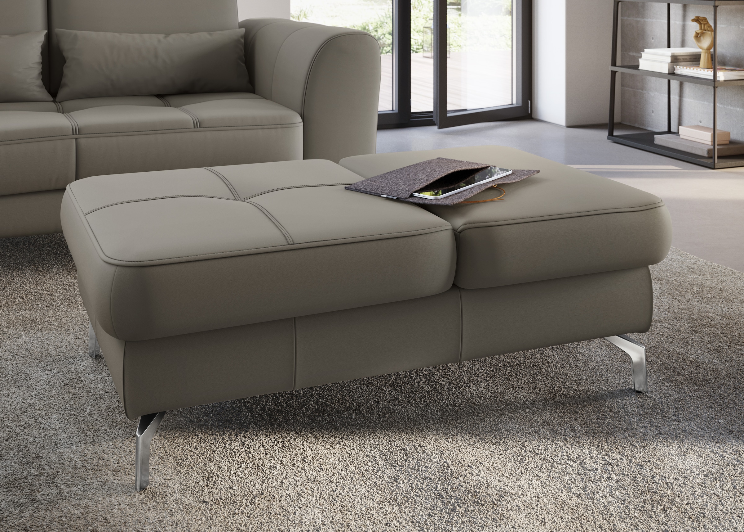 sit&more Hocker »Bendigo« mit Klappfunktion, Bodenfreiheit 12 cm, wahlweise günstig online kaufen